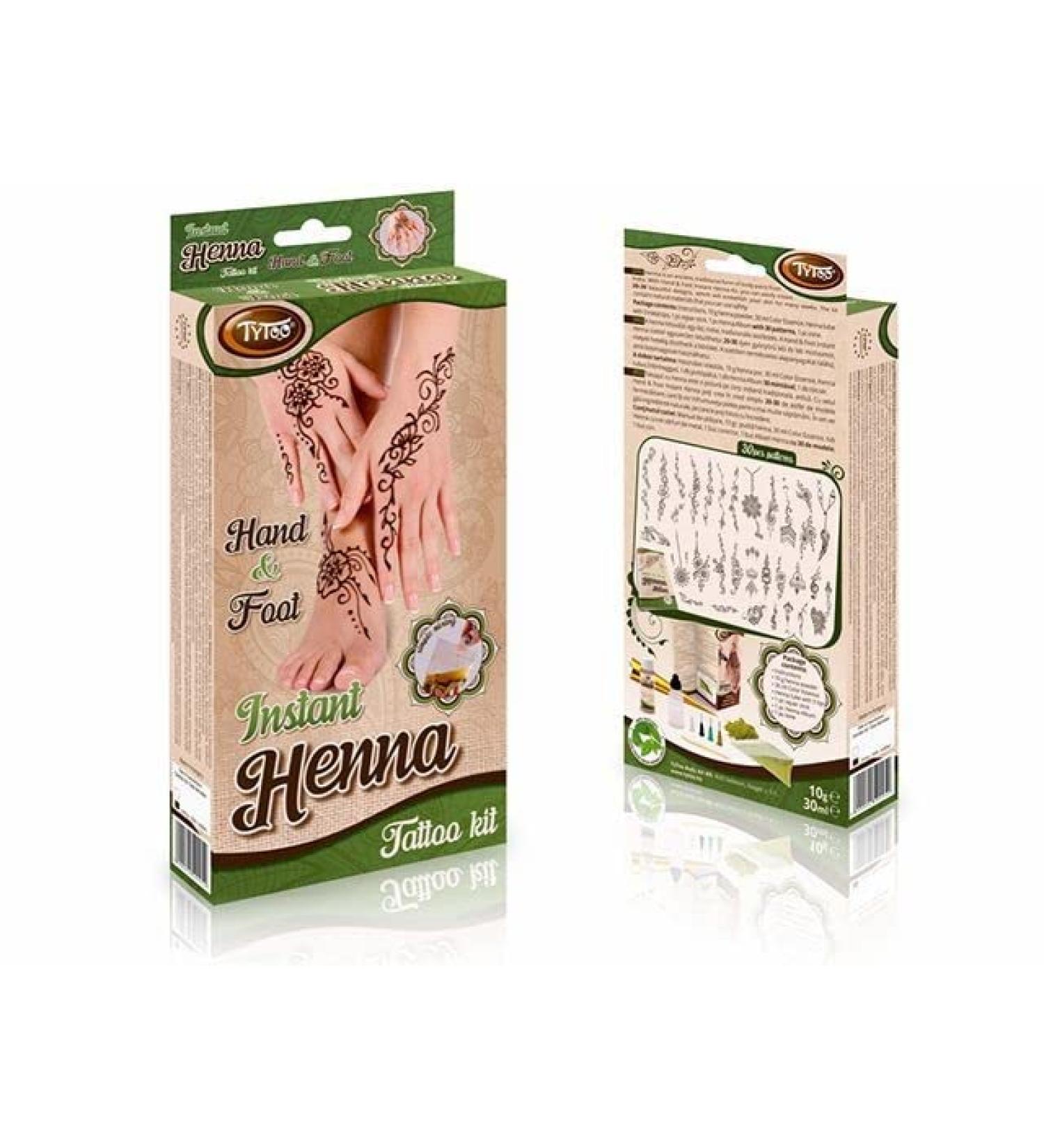 TyToo Instant Henna Set - Elegant Hand & Foot Patterns for Stunning Body Art | Fast International Shipping - Buy Online on GoSupps.com