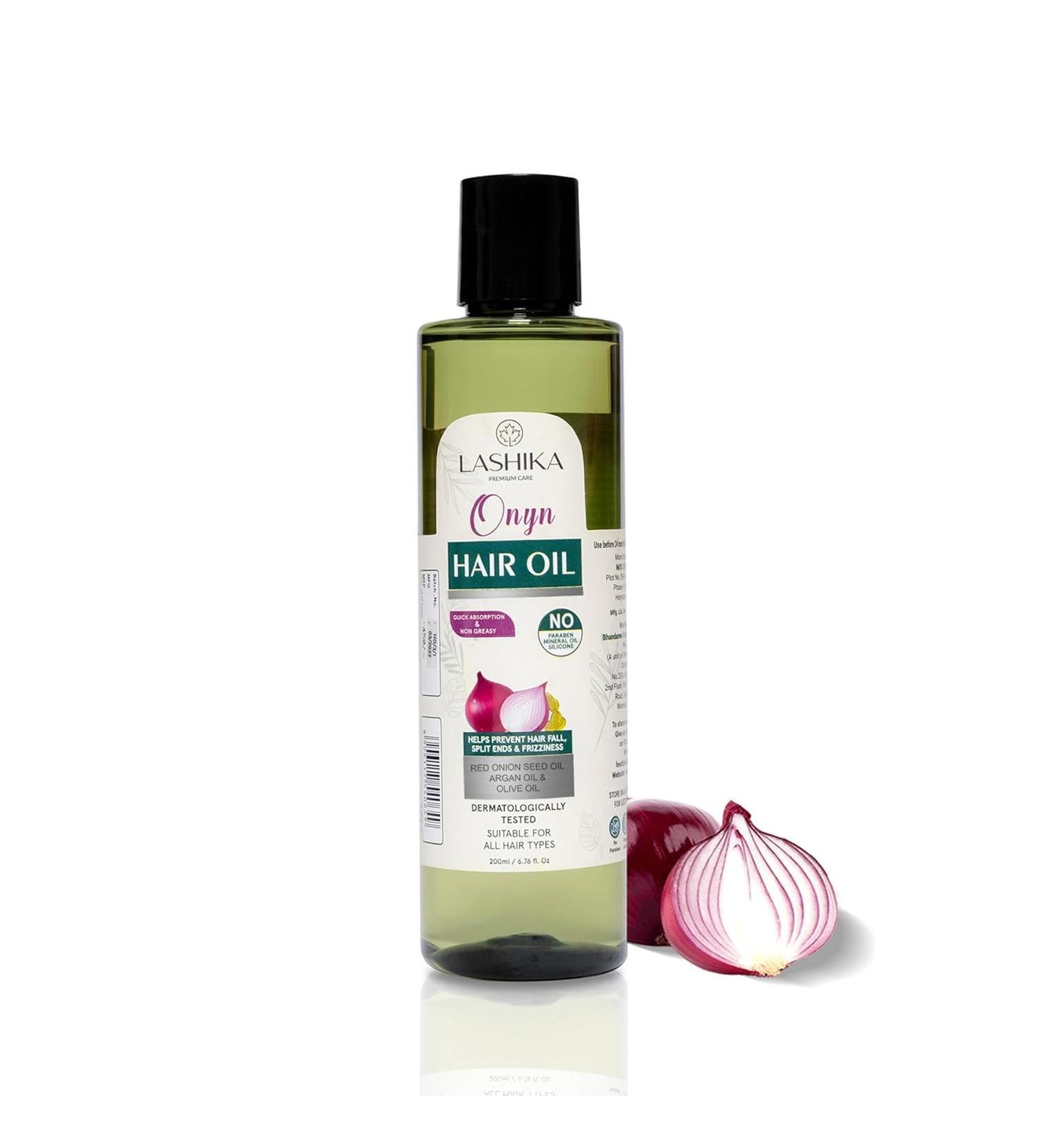 Onion Hair Oil for Hair Growth | Enriched with Onion Seed Black Seed Coconut & Olive Oil | Revives Dull Hair | Unisex - 200ML - Buy Online on GoSupps.com