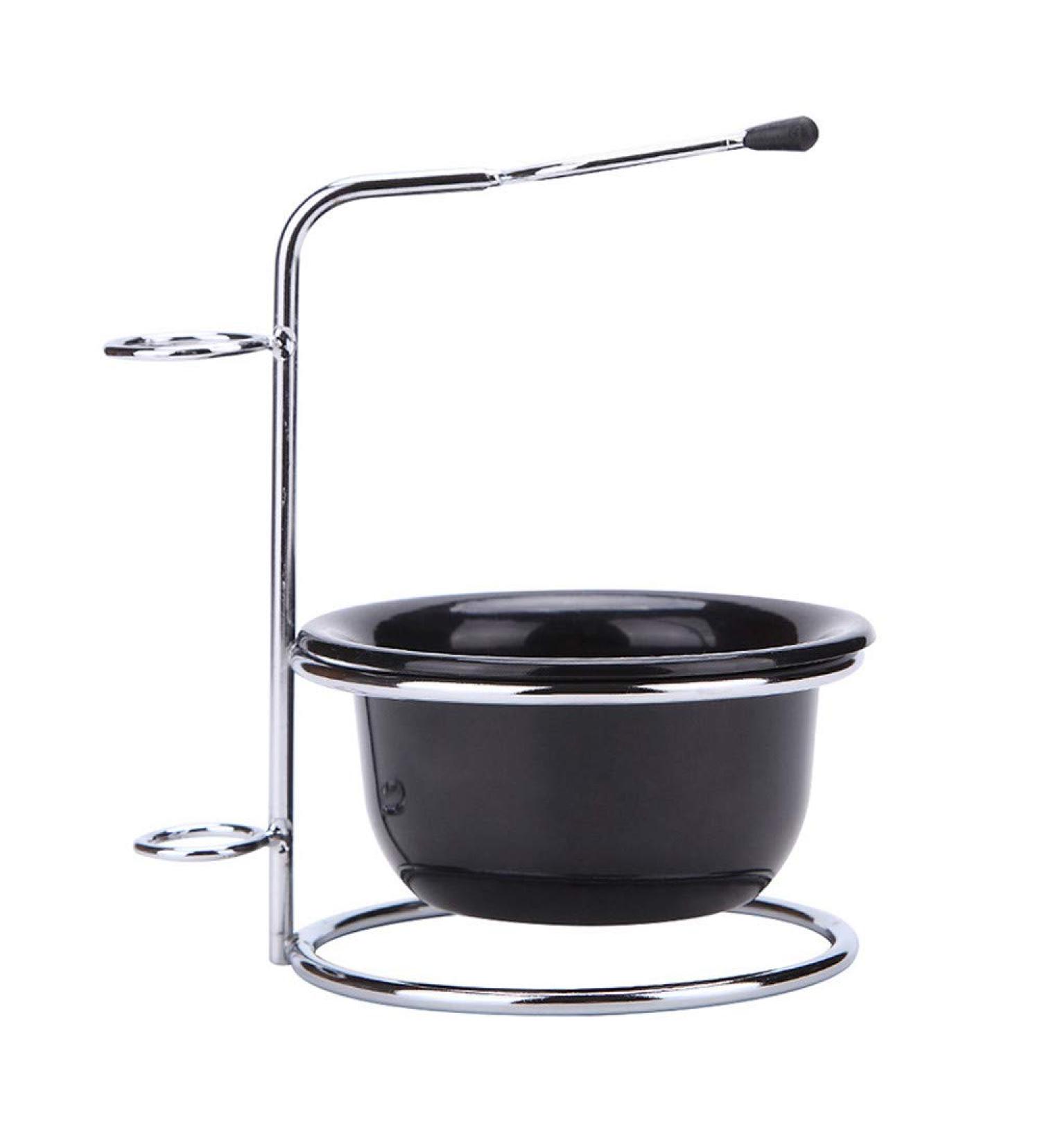 Color Set Beard Bowl Stand for Men | Grooming Manual Shaving Brush - One Size - Black - Buy Online on GoSupps.com