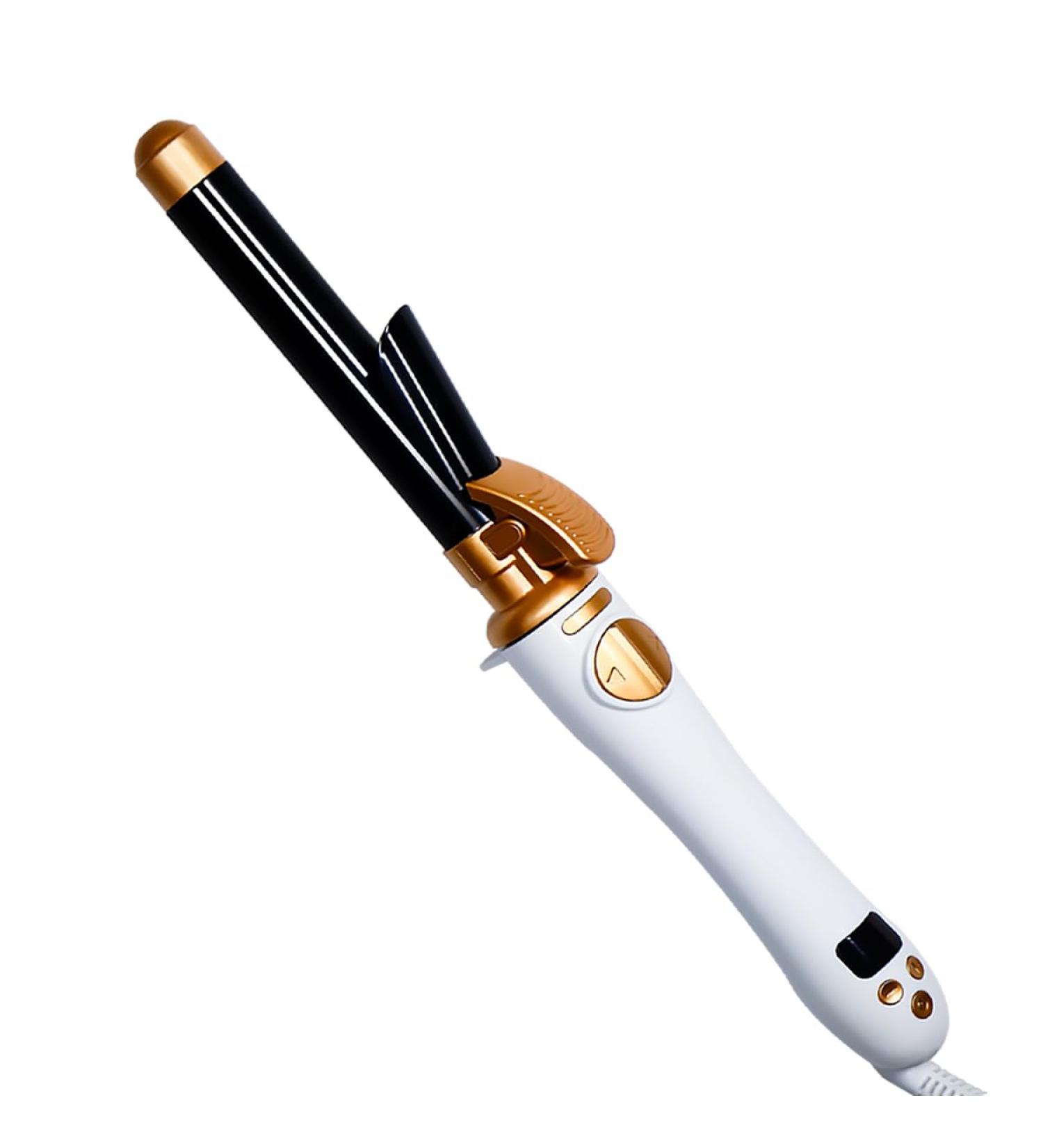 1 Inch Rotating Curling Iron - 360 Automatic Instant Heat Wand Dual Voltage Auto-Off | Perfect for All Hair Types - Buy Online on GoSupps.com