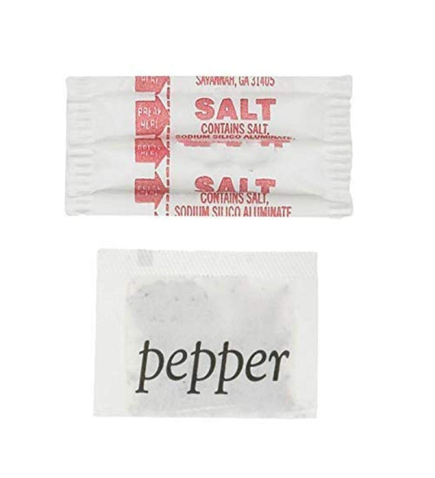 Perfect Stix - Salt and Pepper Packets-200 Salt and Pepper Packets Combo -100 of Each (200 Total Packets) Package of 200ct Salt and Pepper Packets