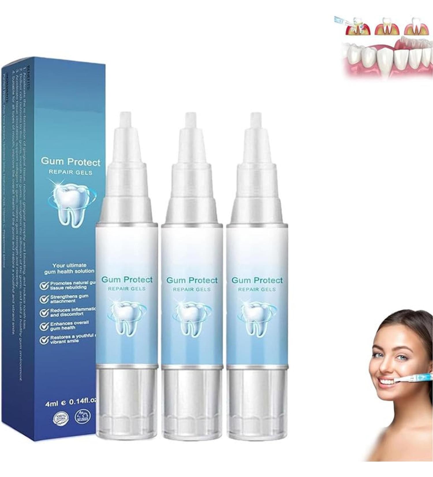 Buy Lovild's & Neslemy Gum Therapy Gel - Effective Gum Shield & Teeth Whitening Essence (3PCs) for Healthy Smiles - International Shipping Available - Buy Online on GoSupps.com