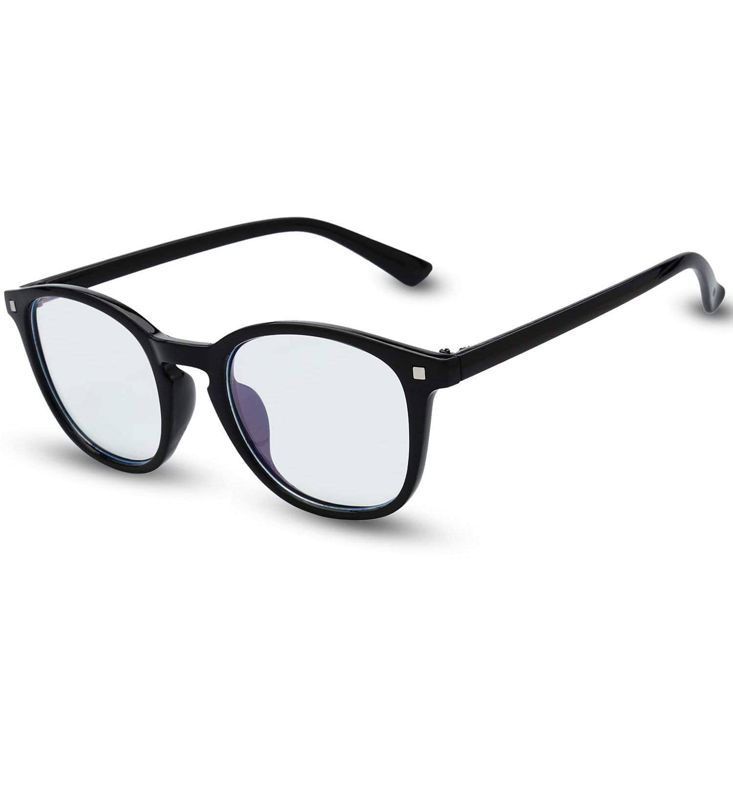 Stylish Blue Light Blocking Glasses for Men & Women - Anti-Blue Ray Glasses for Gaming & Computer Use (B621801 Black - Buy Online on GoSupps.com