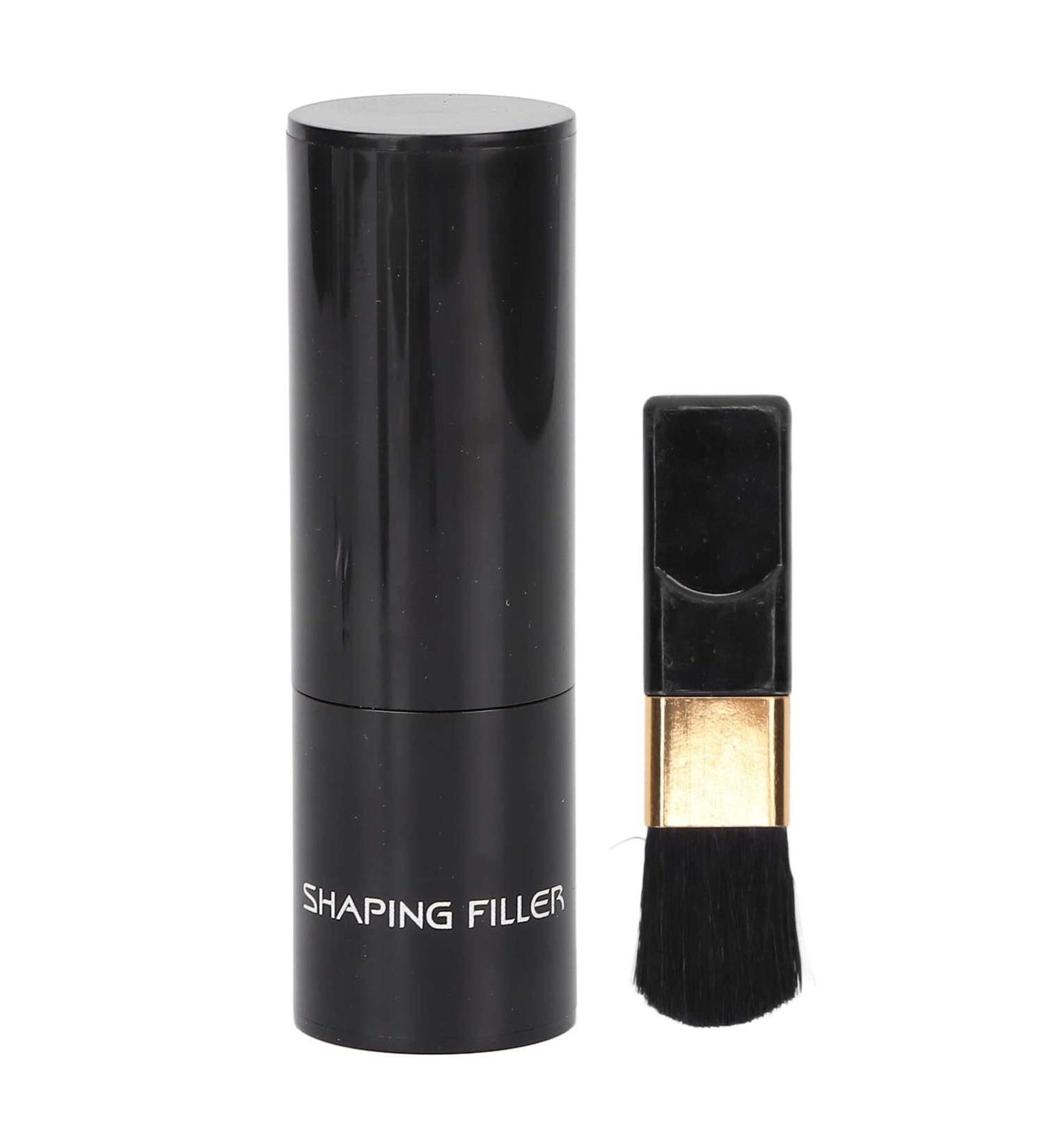 Dark Brown Beard Makeup Powder - Windproof & Sweatproof for Hair Loss Shadow & Thinning Grey Hairline - Root Touch Up Formula - Instant Concealment for Men - Buy Online on GoSupps.com