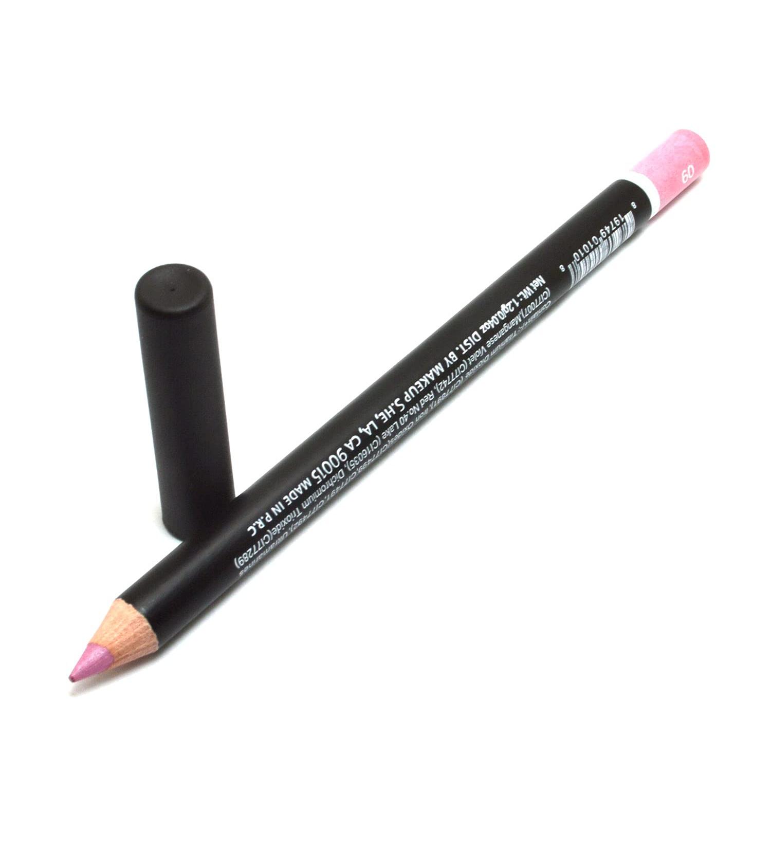 She Makeup Pick 1 Color Water Proof Eye & Lip Liner Pencil Eyeliner Lipliner 0.04 oz / 1.2g + Zipper Bag (WP09 : BABY PINK)