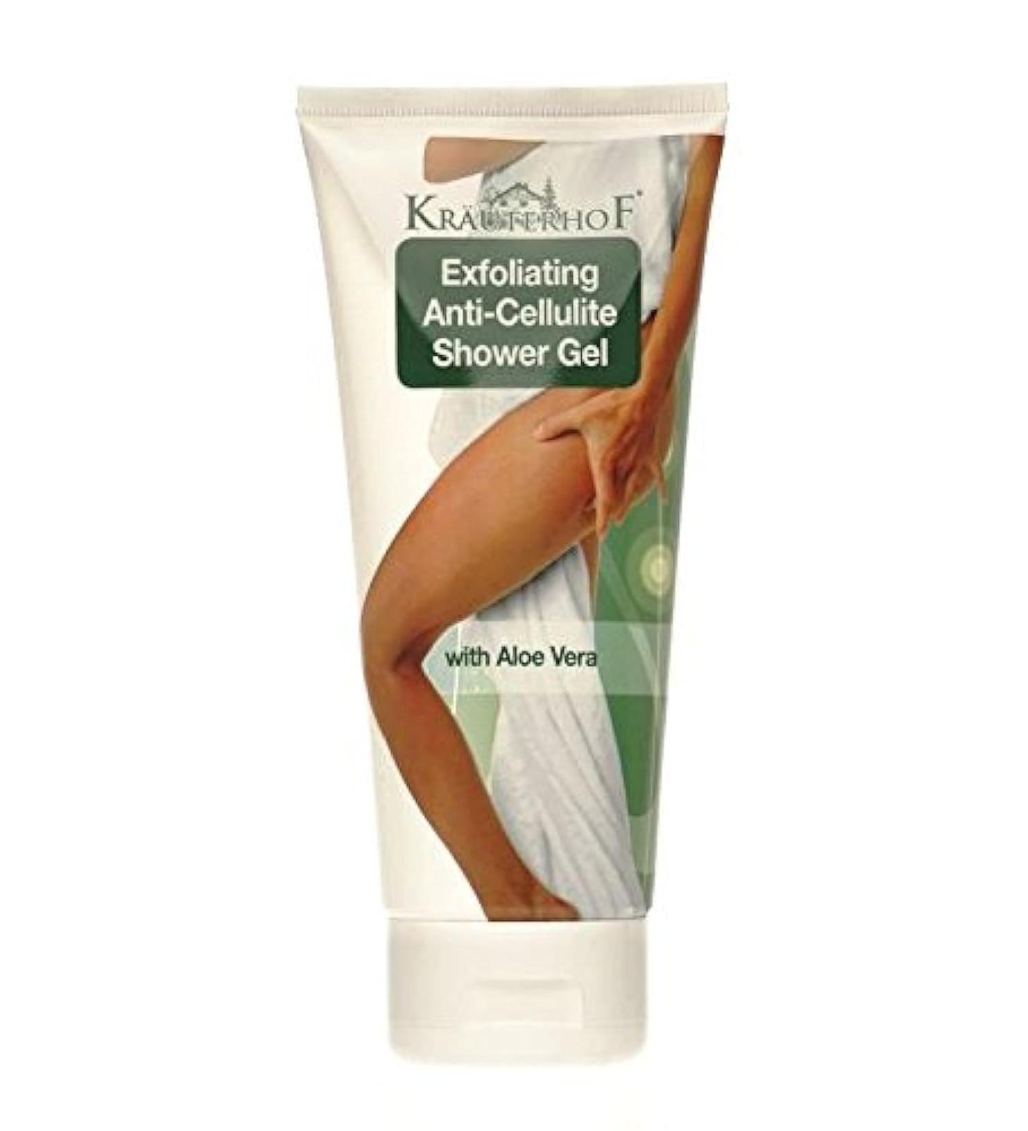 Krauterhof Exfoliating Anti-Cellulite Shower Gel with Aloe Vera & Lemon Grass