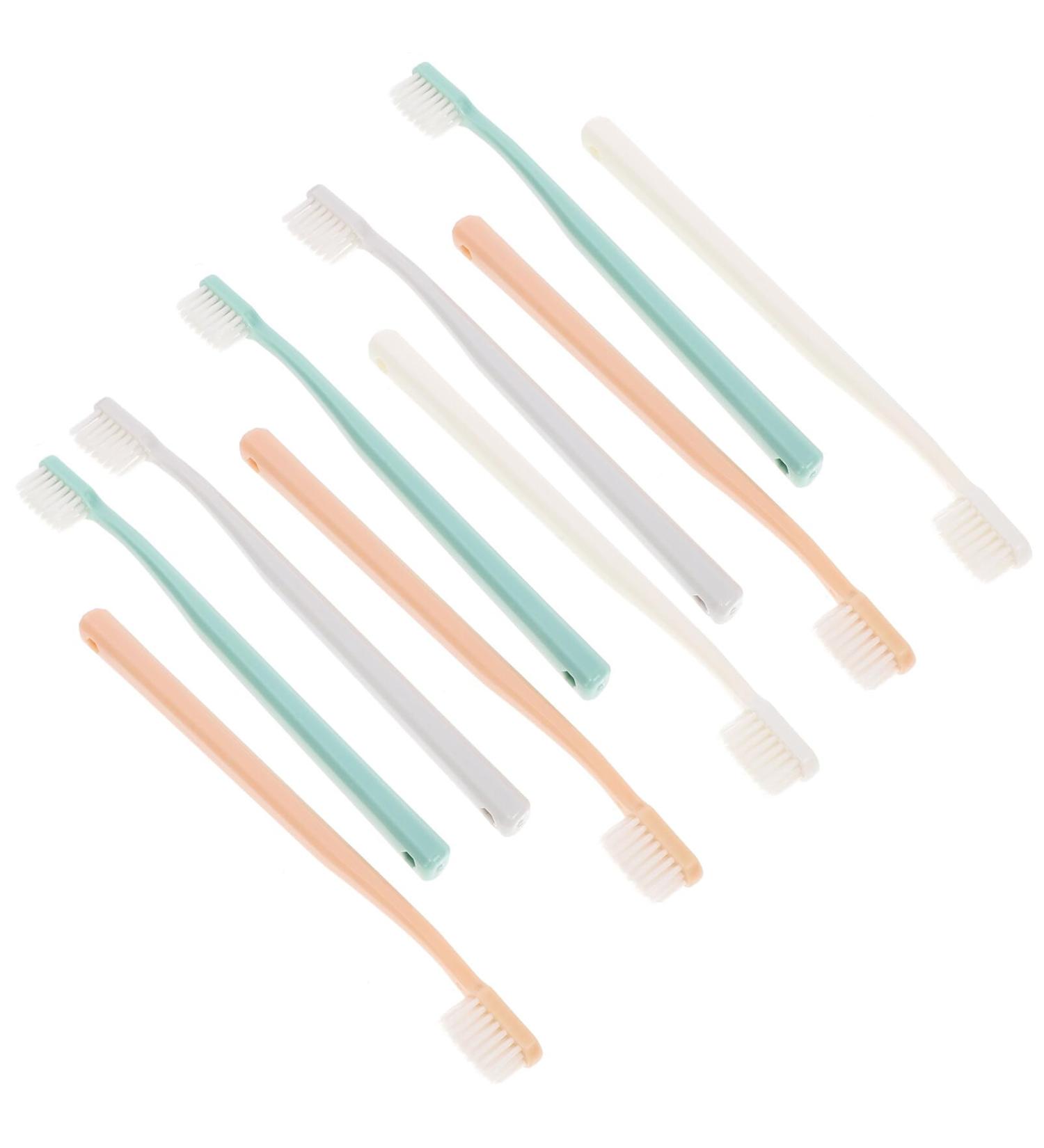 JECOMPRIS 10S Soft to Toothbrush Servant toothbrushes for on the way travel toothbrush travel teeth compact toothbrushes for adults disposable manual cleaning brush