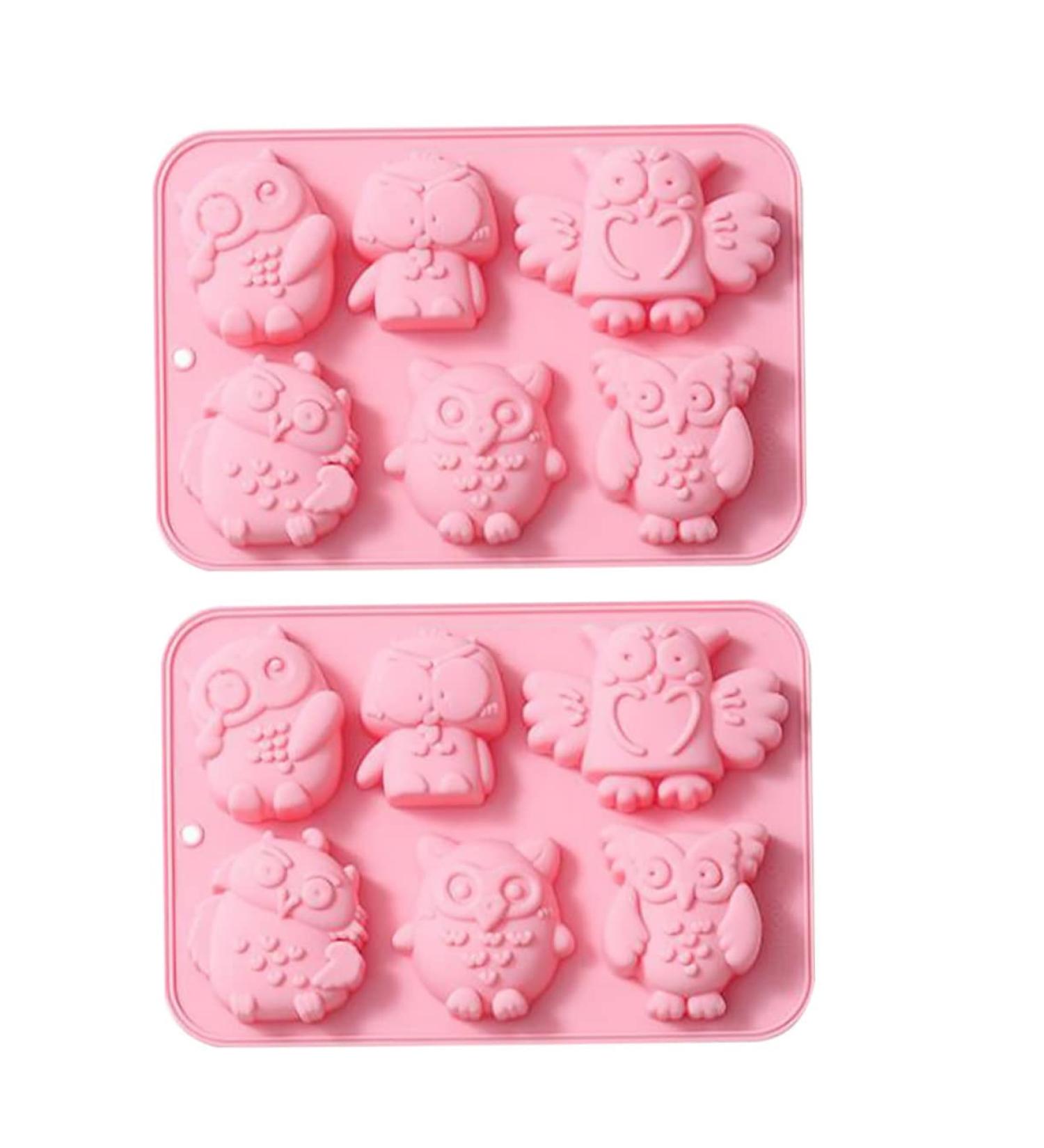 Alipis 4 Pcs Baking Cake Mold Cookie Molds Cake Baking Mold Owl Cake Mold Owl Candy Cupcake 19.9x13.8cmx2pcs Pinkx2pcs - Buy Online on GoSupps.com