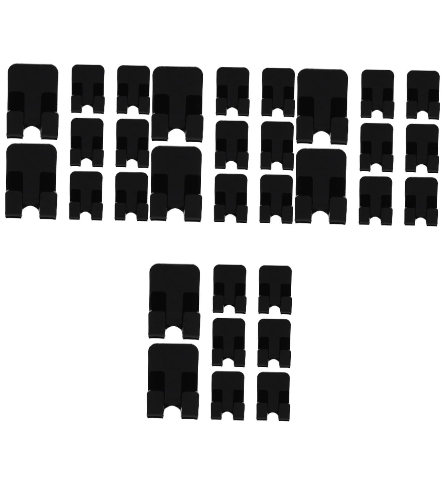 Osaladi 32-Piece Bathroom Hooks Set | Shower Curtain Towel & Door Hooks - Durable Acrylic Hangers for Home Organization - Buy Online on GoSupps.com