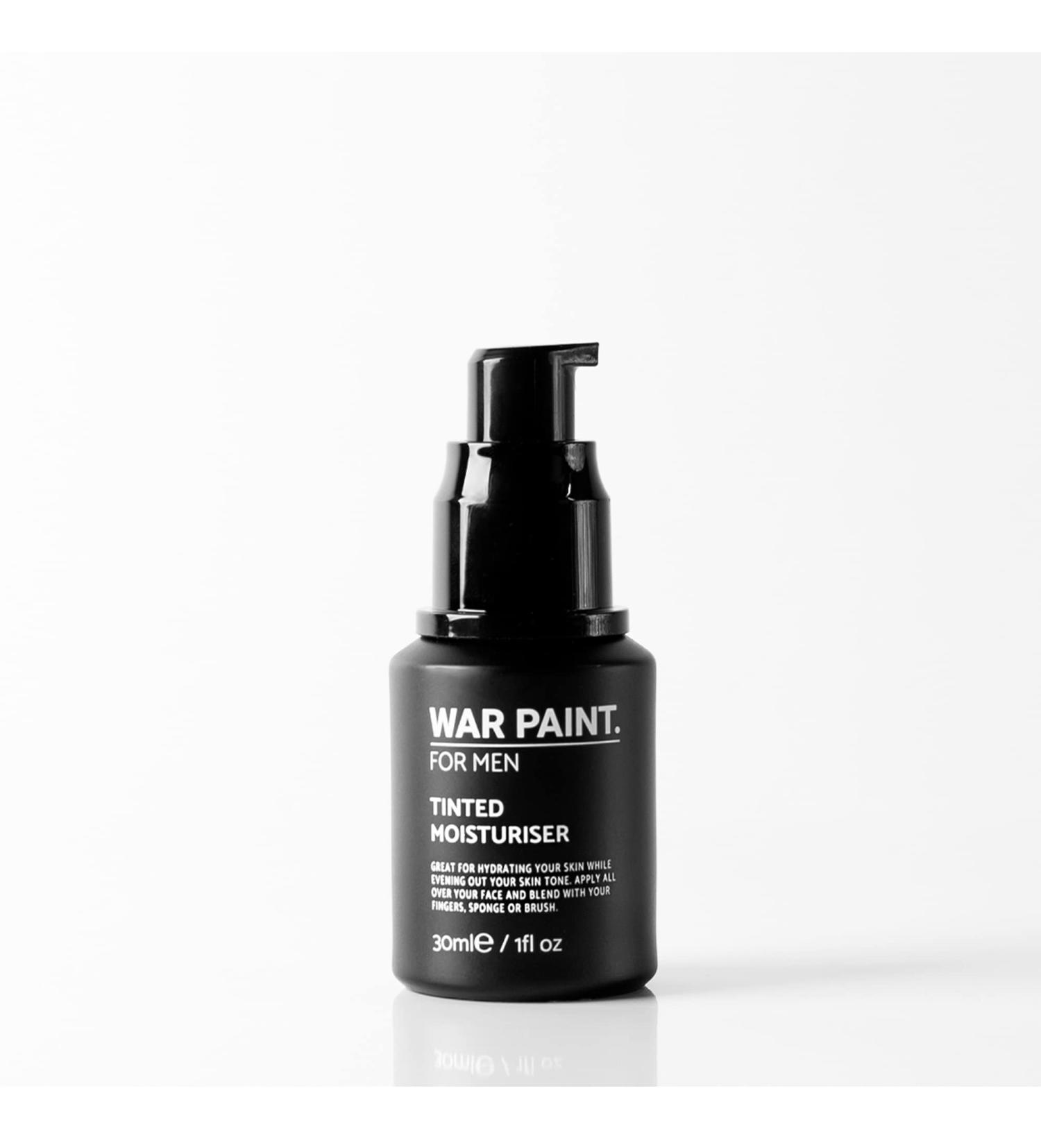 War Paint Men's Tinted Moisturiser - Cruelty-Free Vegan Makeup for Men - 5 Shades (Light) - Made in UK - Buy Online on GoSupps.com