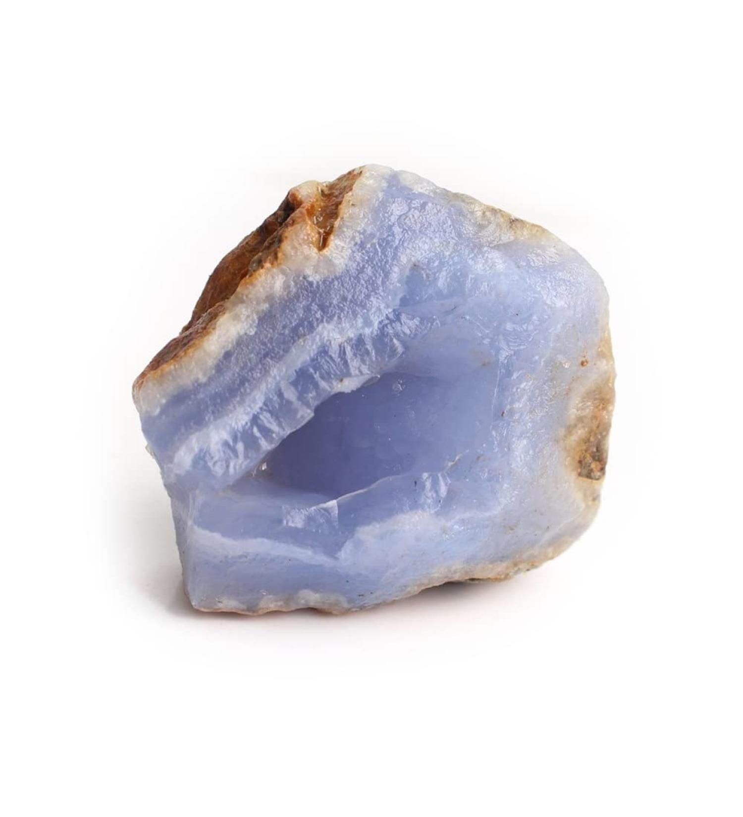 Natural 1 Pack Natural Raw Blue Chalcedony Irregular Thick Banded Agate Crystal Stone Quartz Specimen Minerals ningxiao (Color : 50-70g) - Buy Online on GoSupps.com