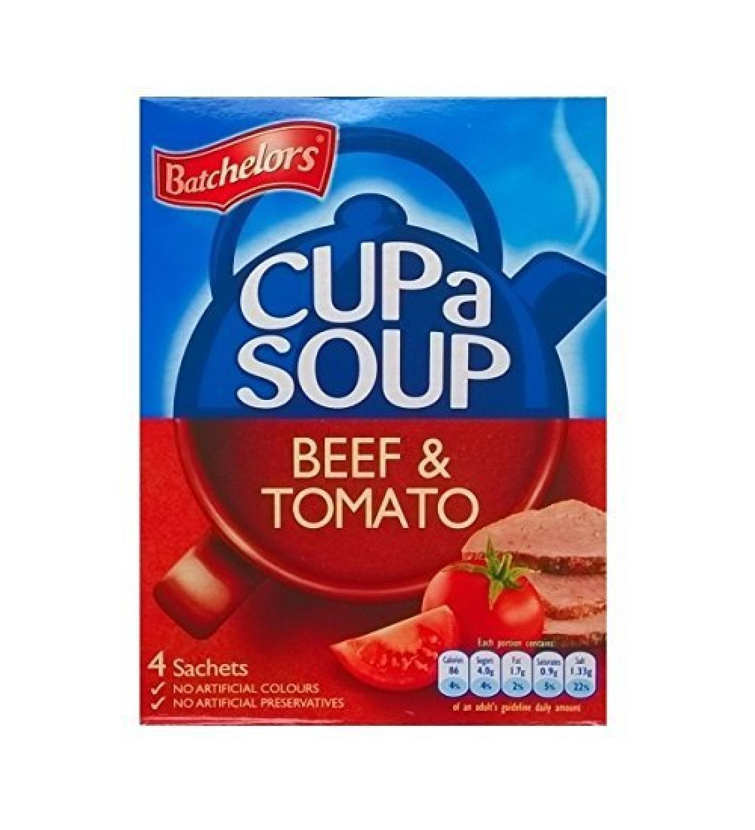 Batchelors Cup a Soup Beef and Tomato - 12 x 88g