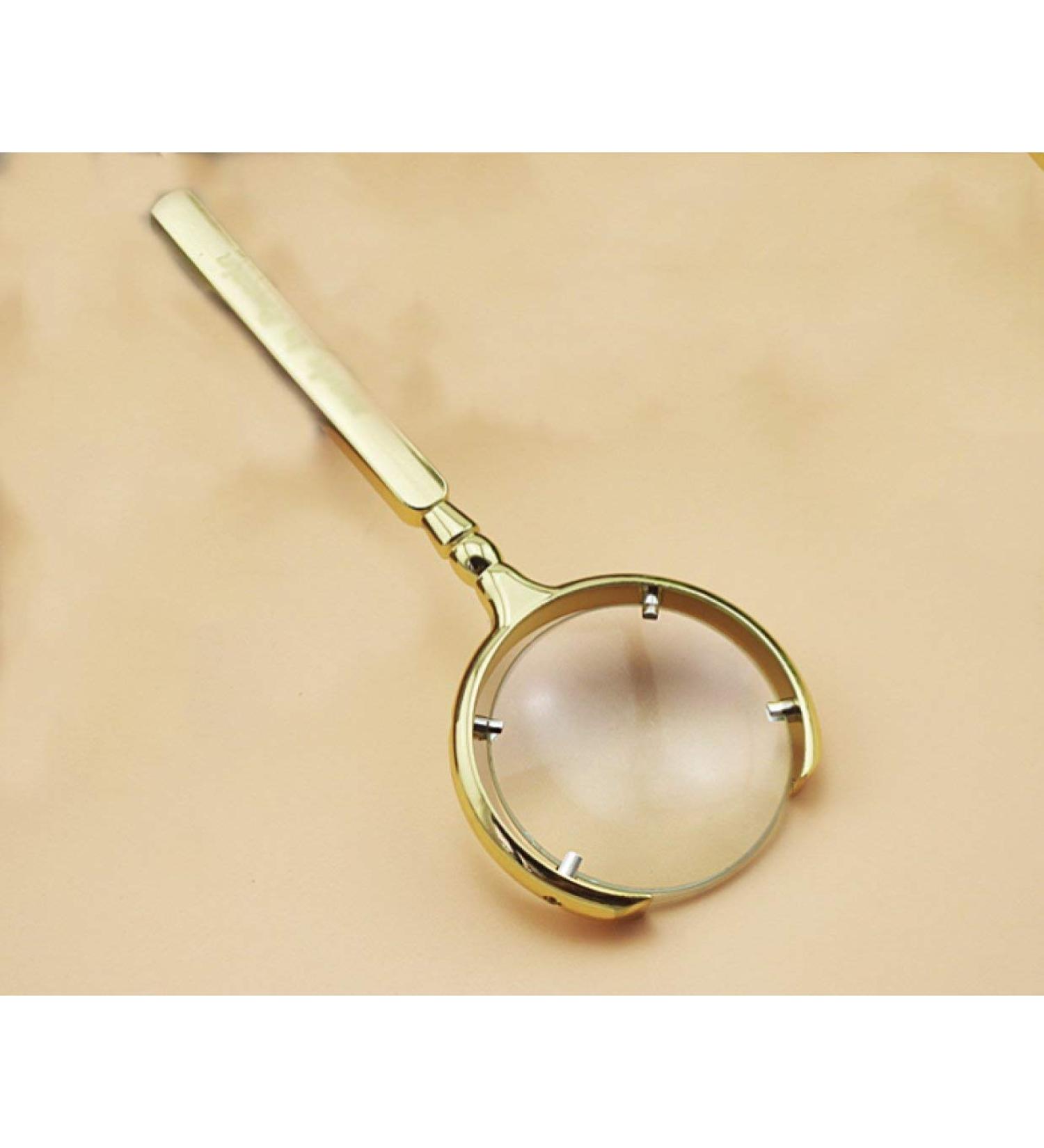 Handheld Glass 10x Lens - 10 LED Lights - Portable Glass Suitable for The Elderly Low Vision Reading Books Pages Magazines Newspapers and Maps HD Glass (Color : Parent) Good Times - Buy Online on GoSupps.com