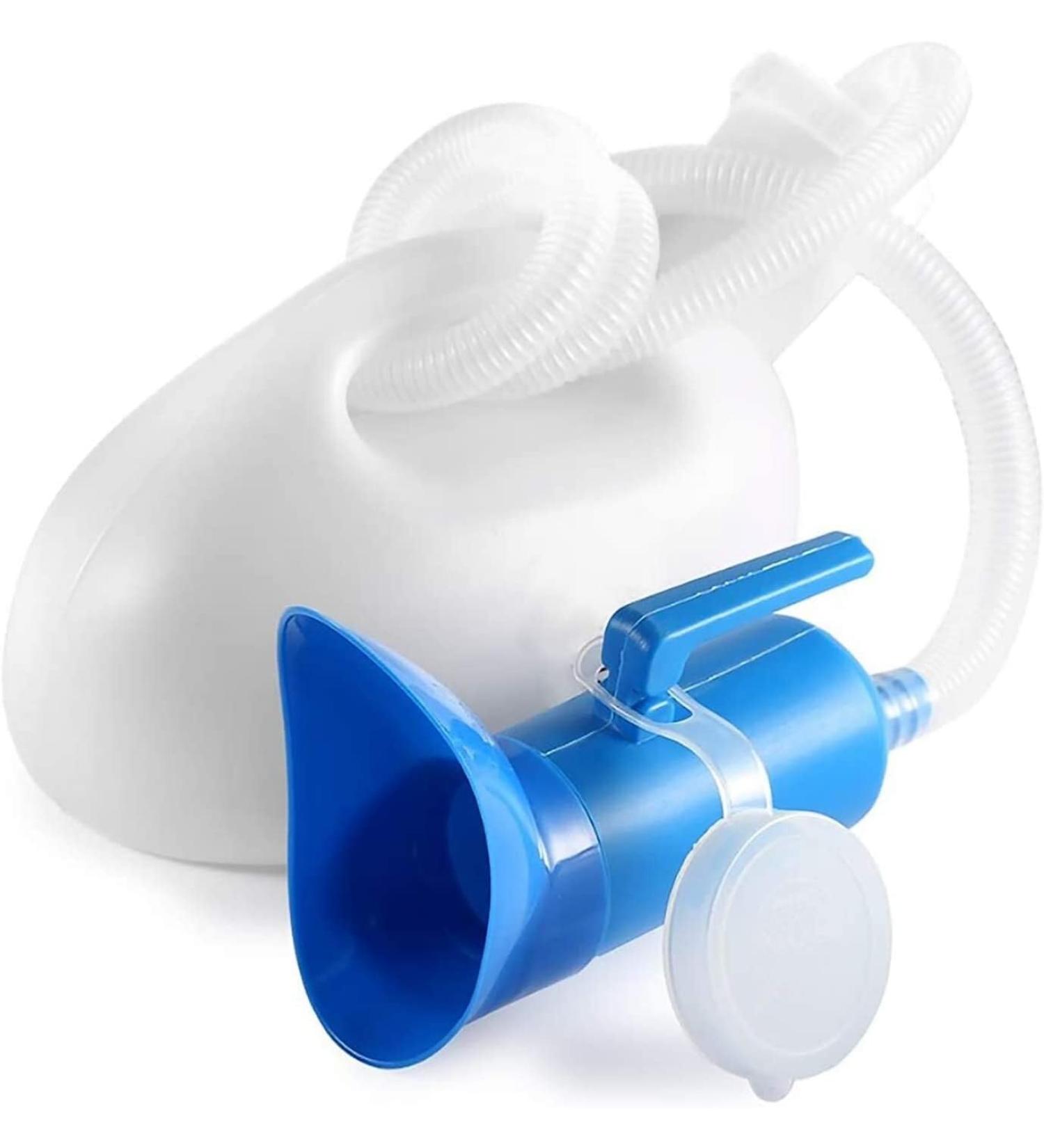 Male Urinal Bottle Camping Toilet Urine Bottle Urine Bottles for Men Women Urinal Pee Bottle Universal Portable 2000 ML with Female Adapter for Camping Car Travel - Buy Online on GoSupps.com