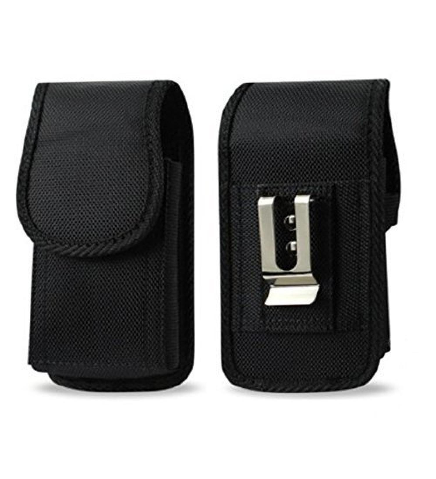 Golden Sheeps Military Grade Heavy Duty Holster - Compatible with Flip Phones & Smartphones - Rugged Nylon Canvas Case with Belt Clip - Up to 4.25x2.25x0.85 - Buy Online on GoSupps.com