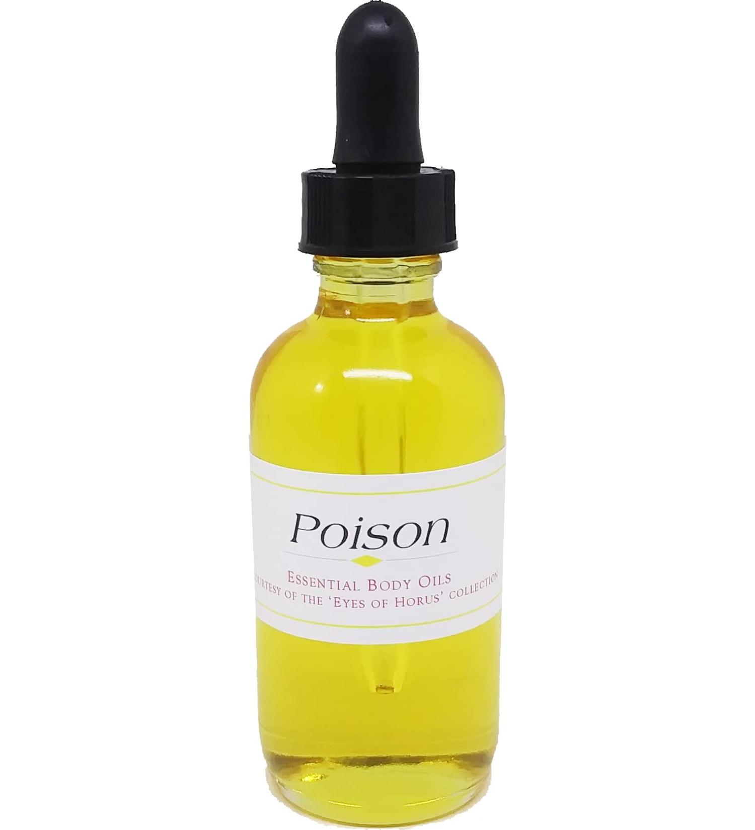 Poison - Type CD For Women Scented Body Oil Fragrance Glass Dropper Top - Gold - 2 oz. - ID#36397 2 Fl Oz (Pack of 1)