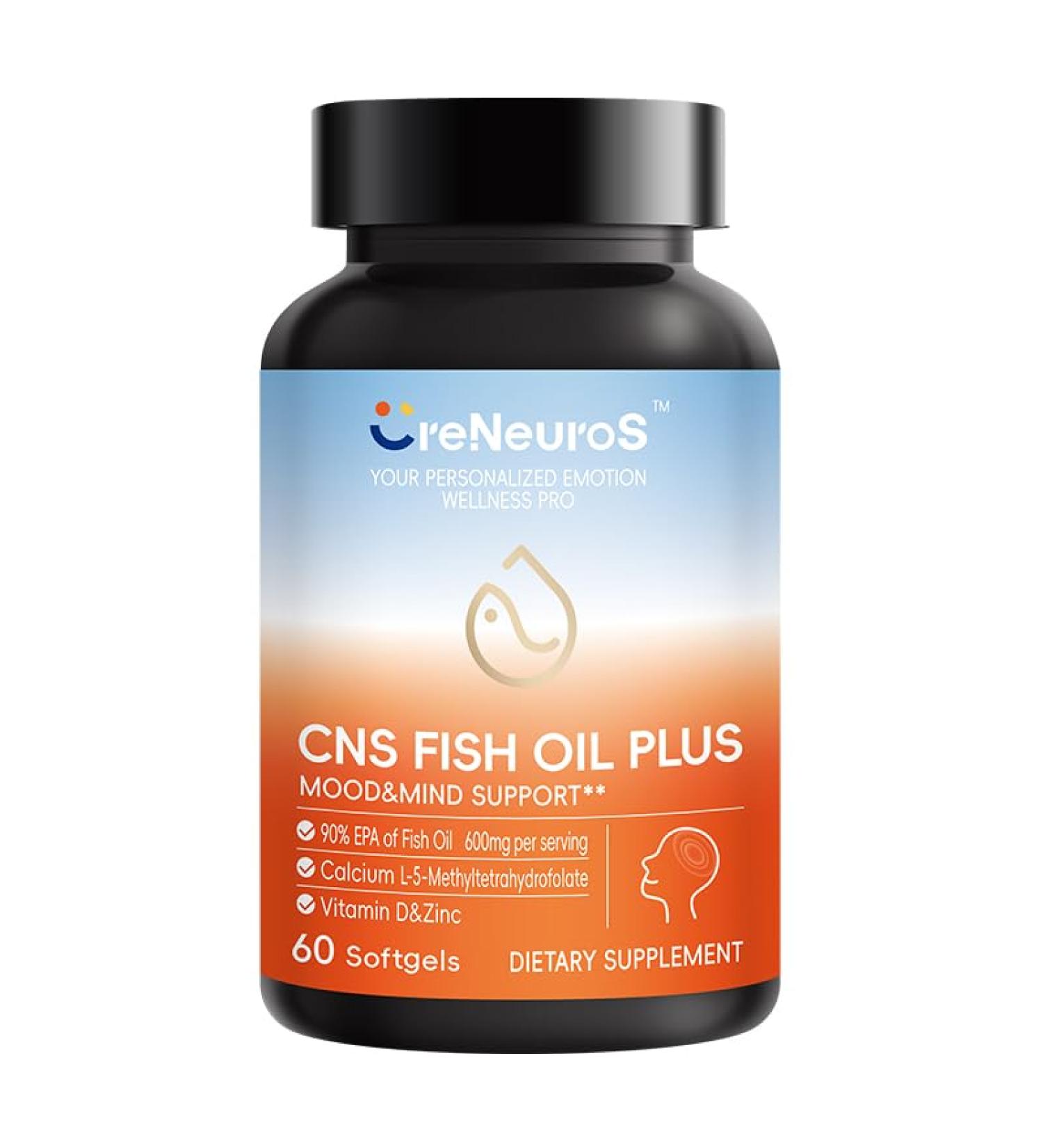 CreNeuroS CNS Fish Oil Plus Softgels Dietary Supplement - Buy Online on GoSupps.com