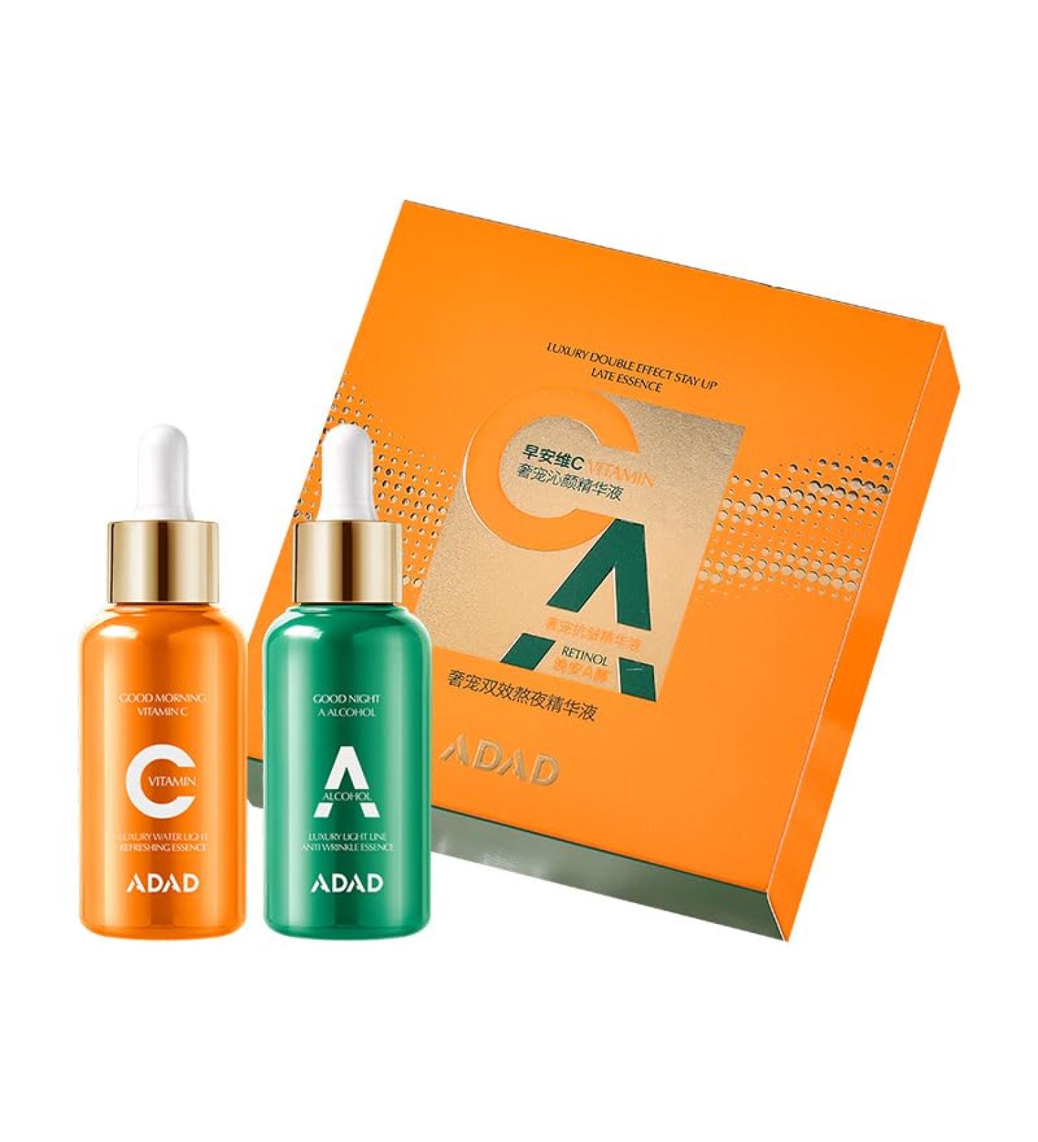 Vitamin C Serum for Face Vitamin A Face Serum for Women & Men Retinol Serum Use in morning and night Anti Aging & Wrinkle Facial Serum Gift Set - Buy Online on GoSupps.com