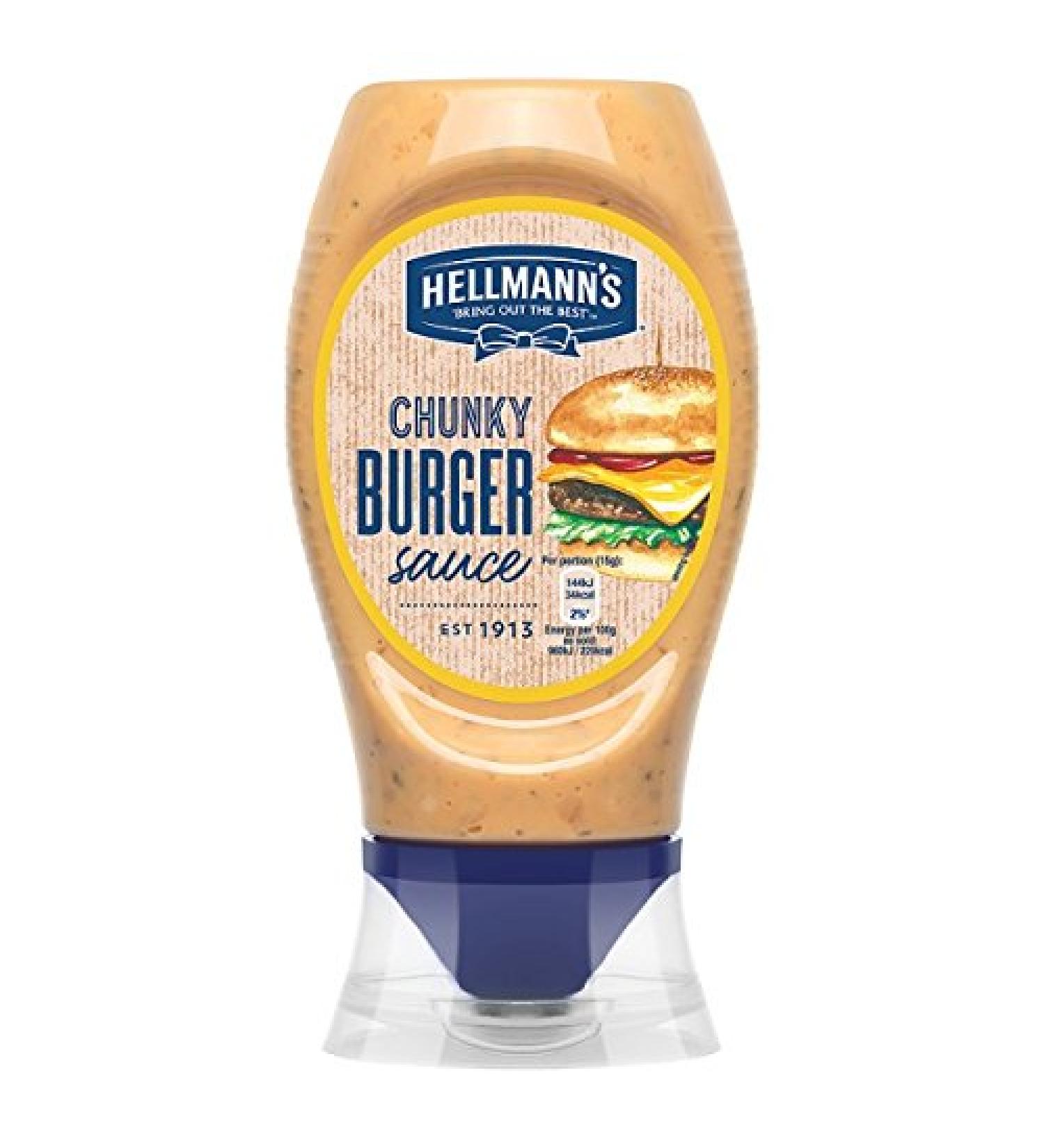 Hellmann's Hellmann Chunky Burger Table Sauce 250 ml (4 x 250 ml)