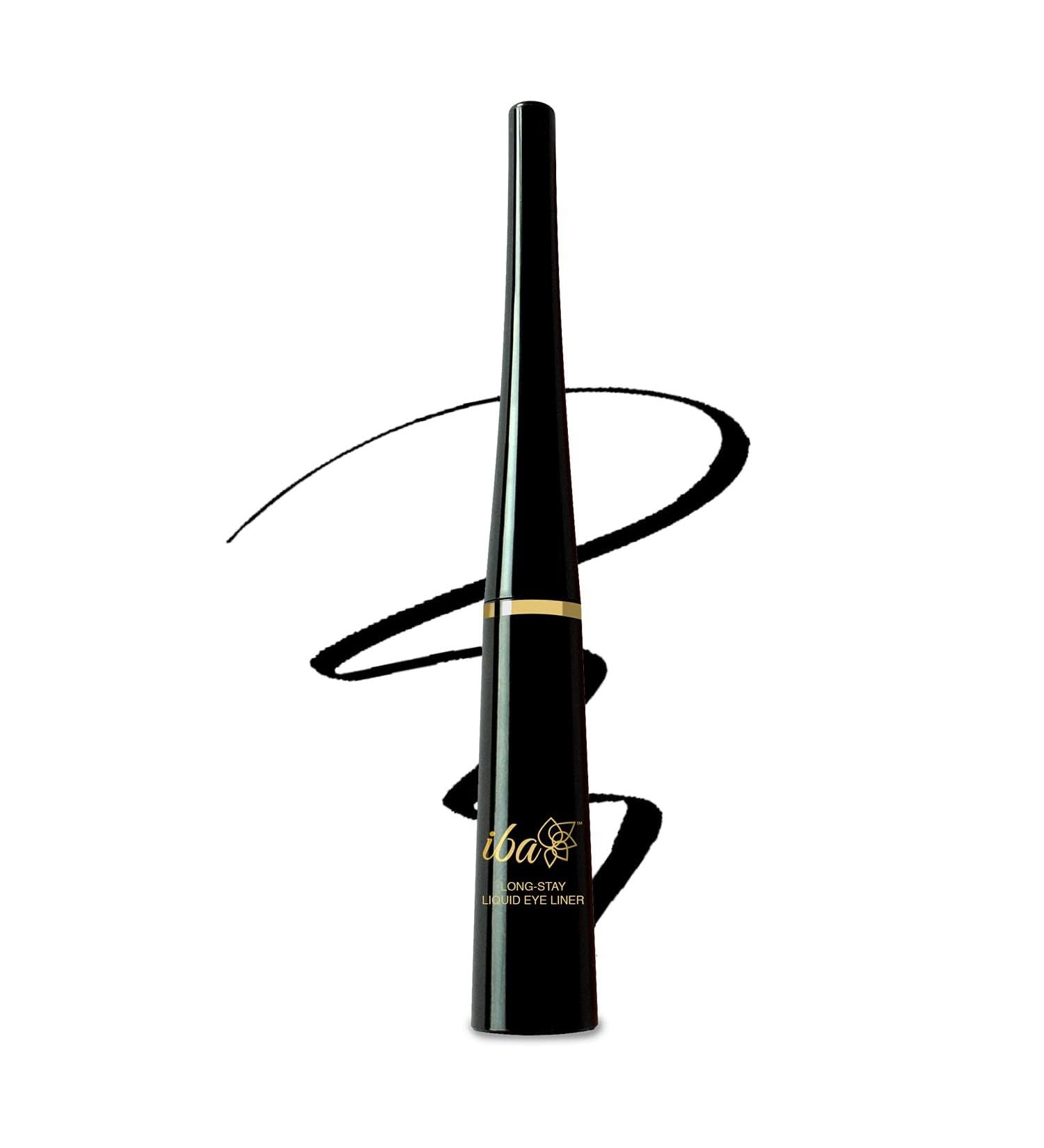 Iba Long Stay Liquid Eyeliner Jet Black 6.5ml l Waterproof Smudge Proof l Halal Certified & Vegan Makeup - Buy Online on GoSupps.com