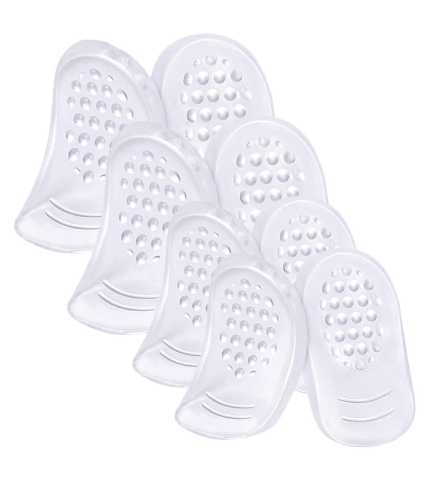 Buy 4 Pairs Self-Adhesive Clear Heel Pads | Soft Gel Inserts & Grips for Shoes | Breathable Shoe Accessories for Women - Buy Online on GoSupps.com