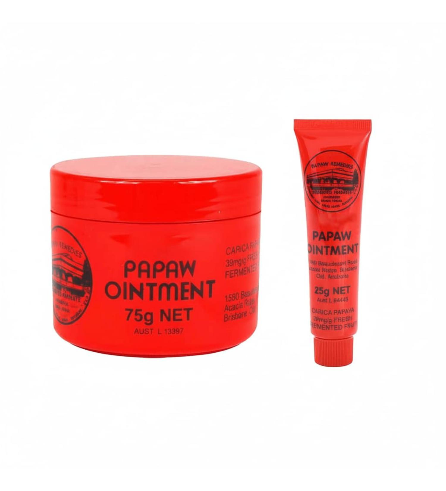  Nurvidis Natural Papaw Ointment Natural Cream to Smooth and Soothe Nourishing for Lips Repairing for Skin Lips Hands and Cuts (75g+25g) - Buy Online on GoSupps.com