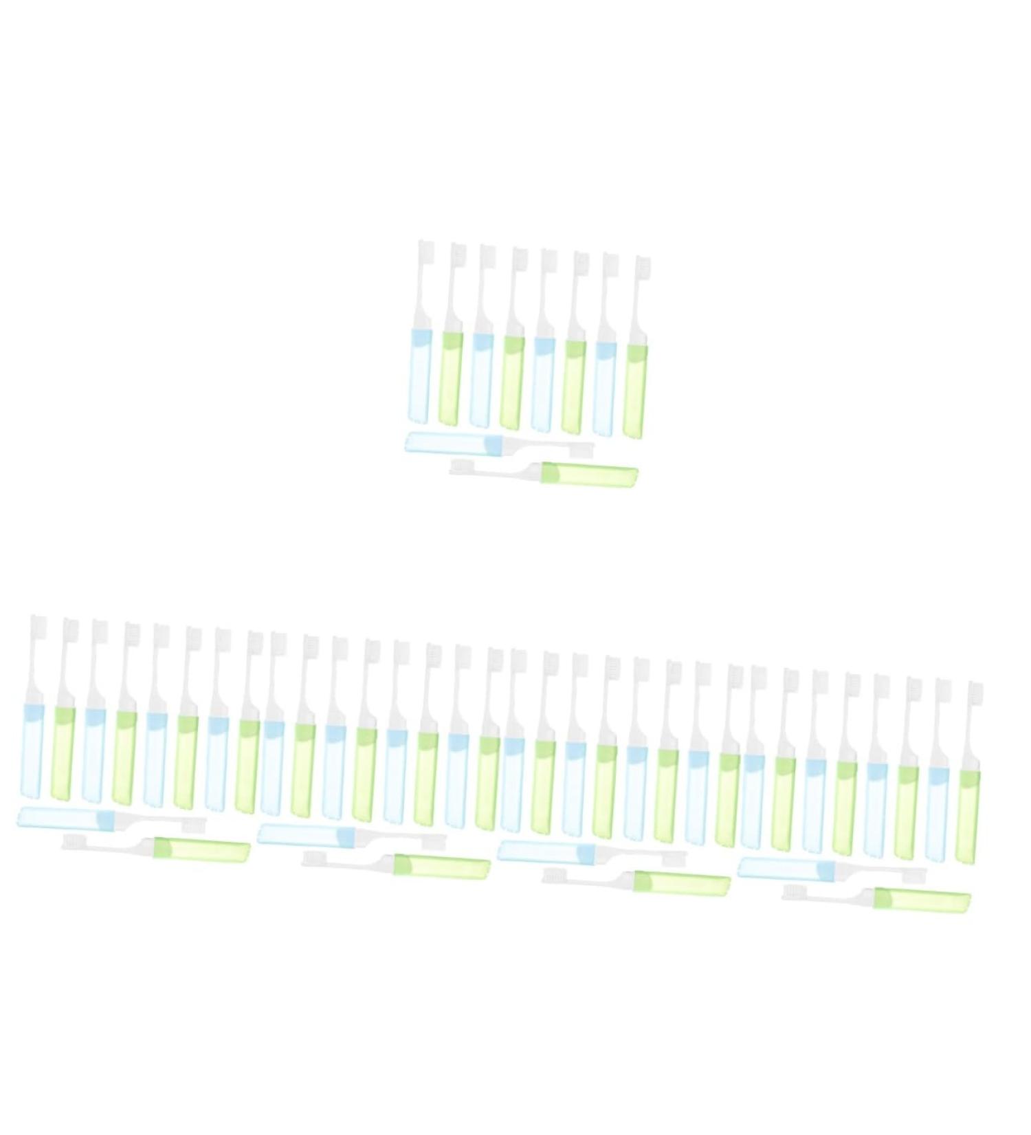 ULTECHNOVO Portable Manual Toothbrush - 50pcs Travel Size Soft Cleaning Brushes for Optimal Oral Care - Buy Online on GoSupps.com