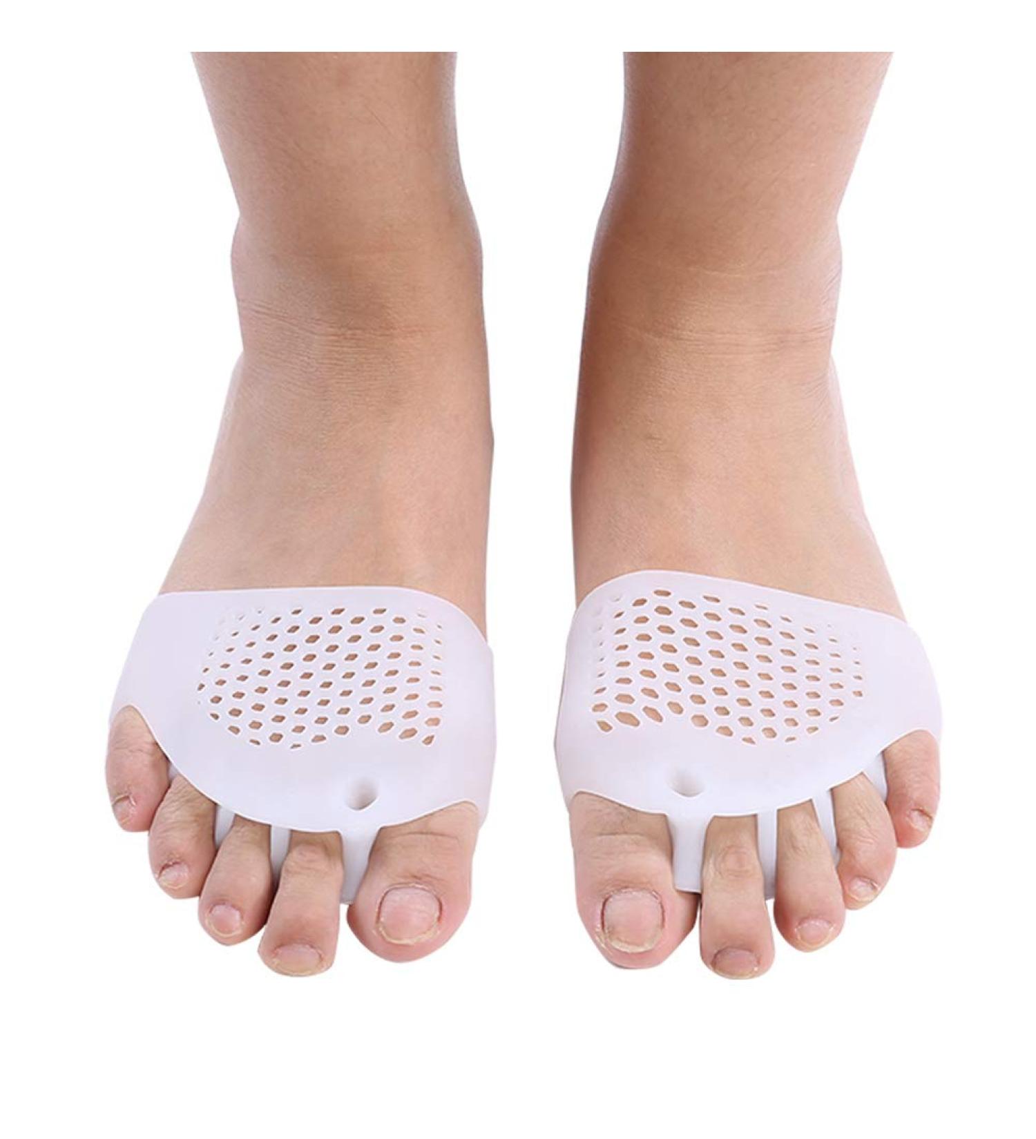 Silicone Foot Separator 1 Pair - Orthopedic Bunion Braces for Toe and Finger Alignment - Pedicure and Manicure Tool for Day and Night Use - Buy Online on GoSupps.com