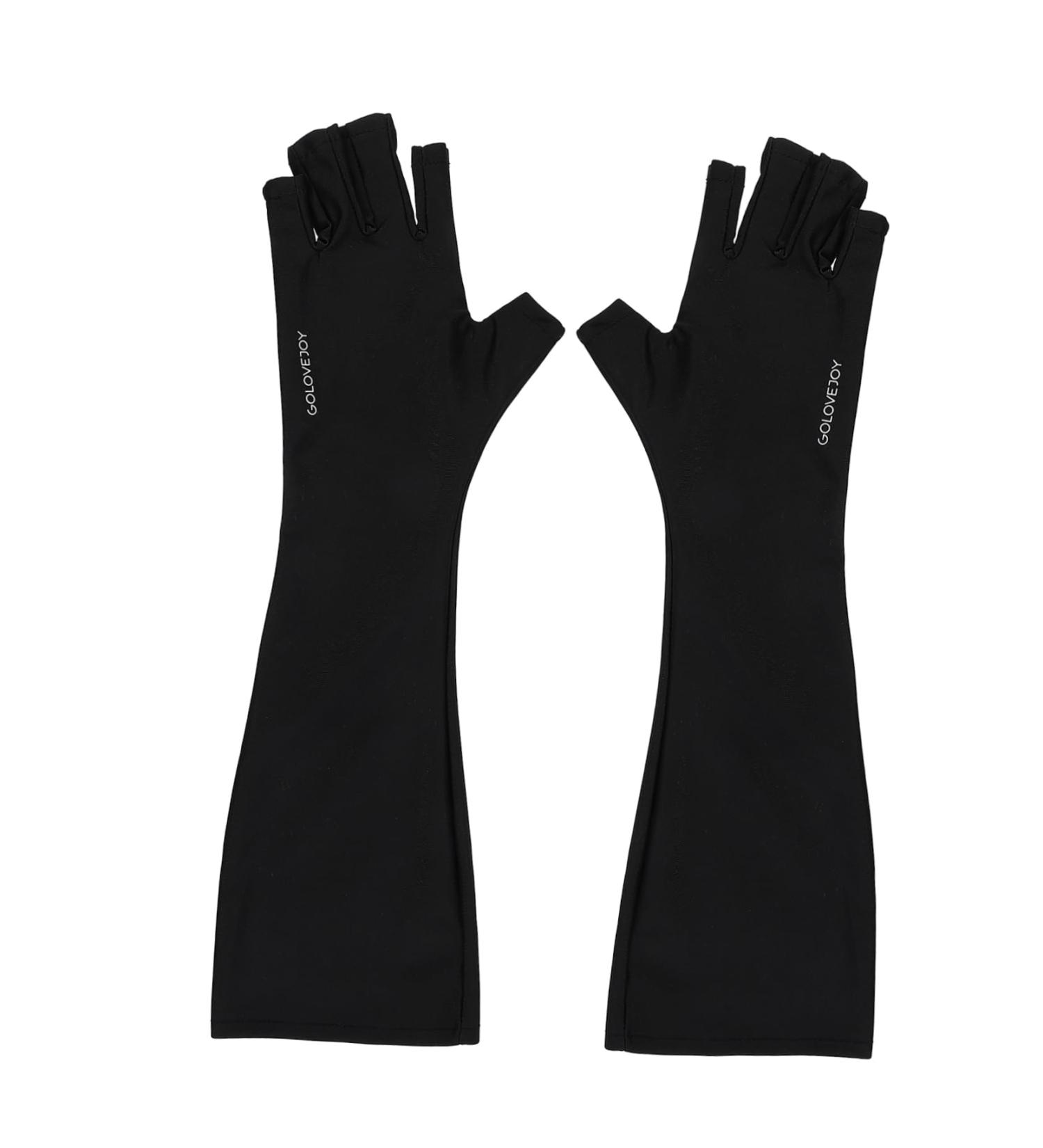 minkissy 1 Pair Nail Gloves Fingerless Gloves Gel Manicure Gloves Gel Nail Led Lamp Gloves Uv Shield Gloves Uv-resistant Manicure Gloves Polyester Anti-black Mj03 - Buy Online on GoSupps.com