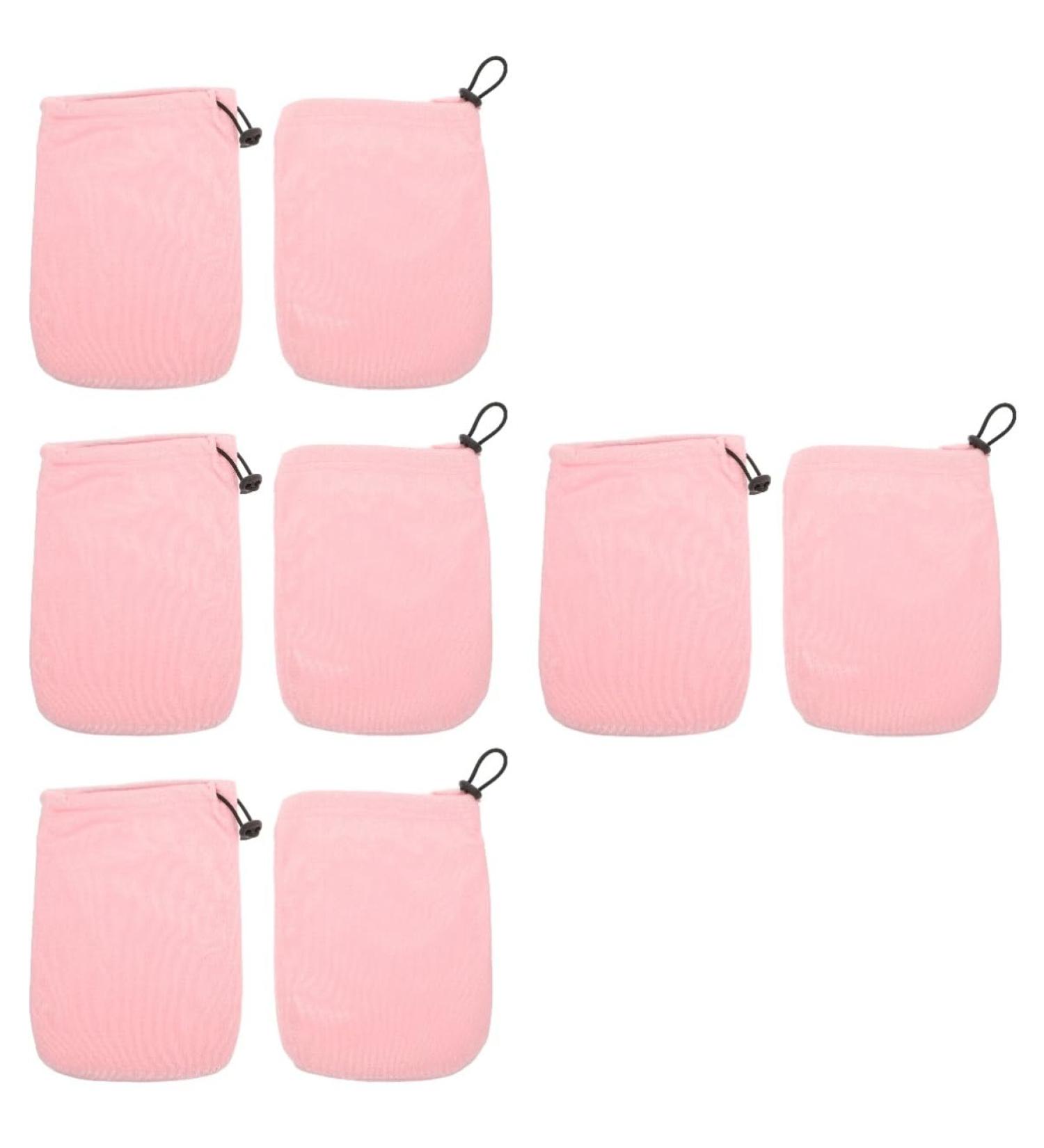 Healeved 4 Pairs Wax Thermal Insulation Gloves Hand Paraffin Bath Liners Paraffin Bath Mittens Insulated Mitts and Cozies Beauty Paraffin Wax Mitt Spa Work Bath Mat Plush Pink - Buy Online on GoSupps.com