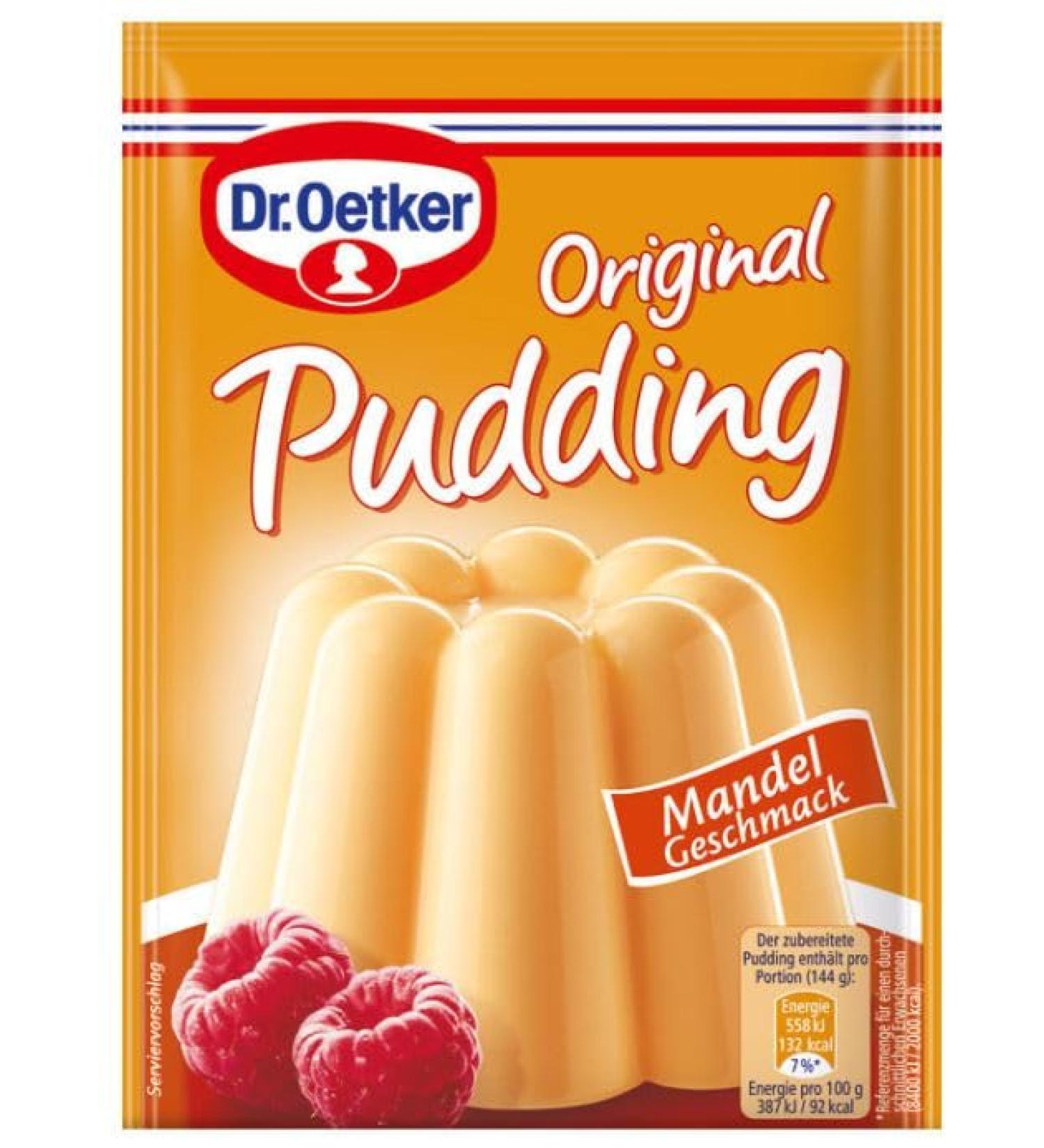 Mandel Geschmack - Original Pudding - 3 sachets - Pudding en Poudre au Go t d'Amande - Pr paration Originale D licieuse pour Desserts Cr meux et Aromatiques - Compatible avec Dr.Oetker - 111g