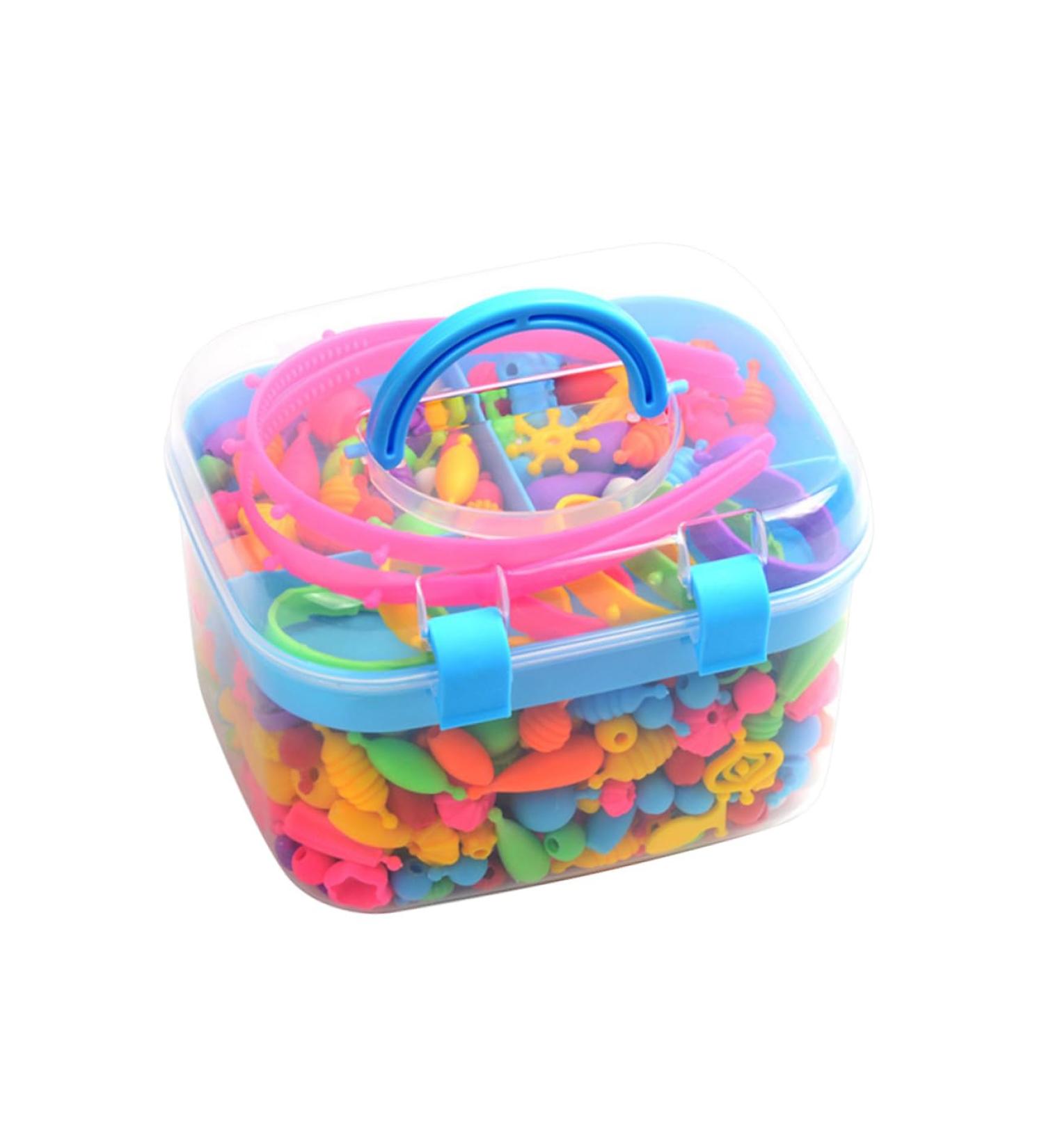 HEMOTON 1 Box Necklace Jewelry Little Girl Necklace Childrens Toy Pop Beads Toys Toys Jewelry Making Kit Toys DIY Necklaces Beads Bracelets Cute Bracelets for - Buy Online on GoSupps.com