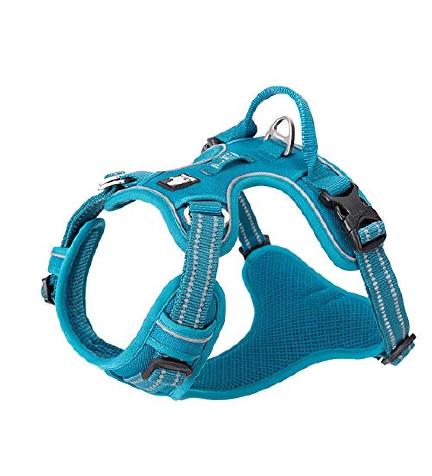 Truelove No Pull Dog Harness - Reflective Adjustable Soft Padded Vest with Handle TLH56512 m Blue | International Shipping Available - Buy Online on GoSupps.com