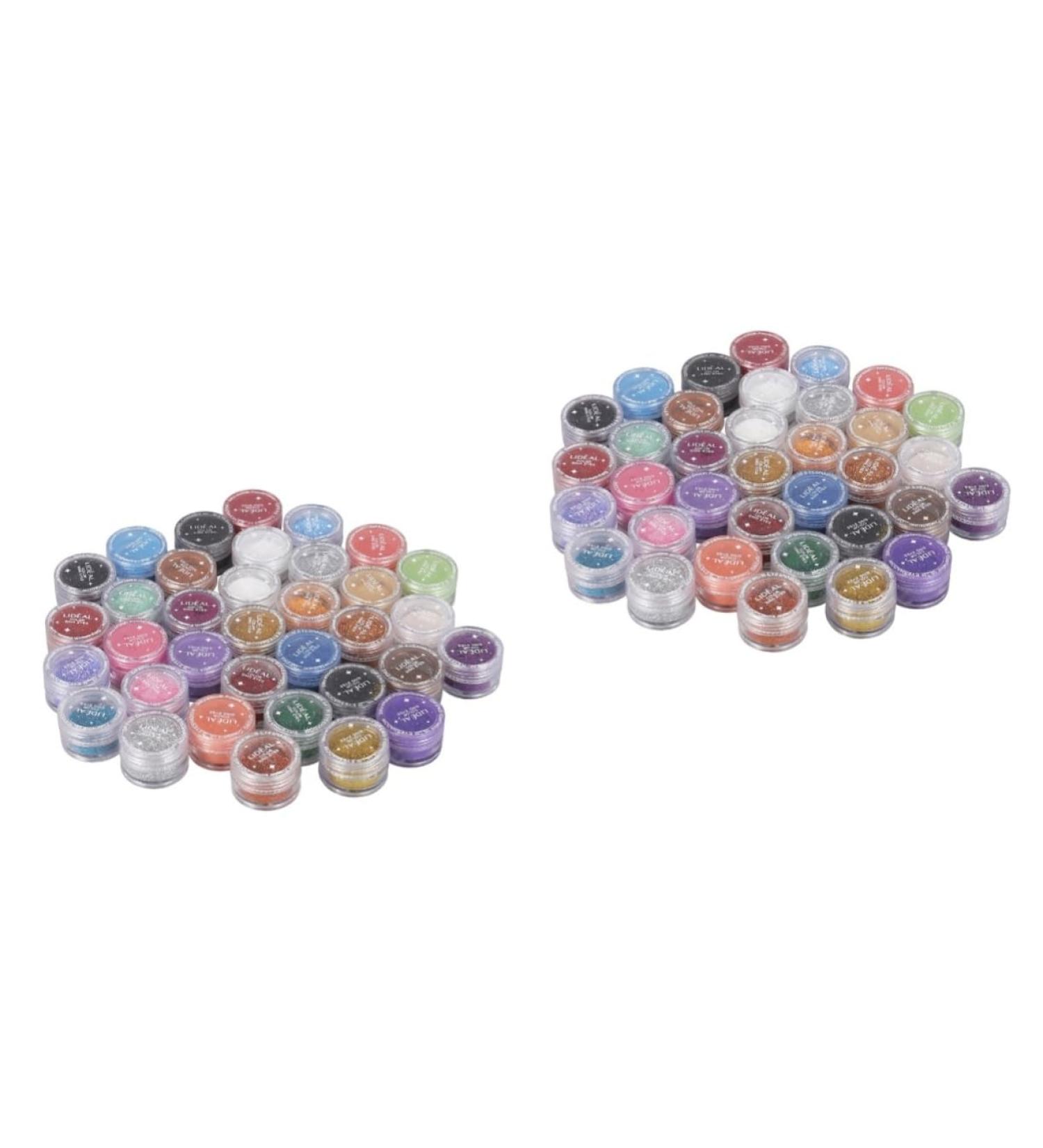 FOMIYES Eyeshadow Pigments 60 pcs Cosmetic Pigments Party Dust Shadow Pearl Glitter Loose Powder Makeup Shimmer Eyeshadow - Buy Online on GoSupps.com