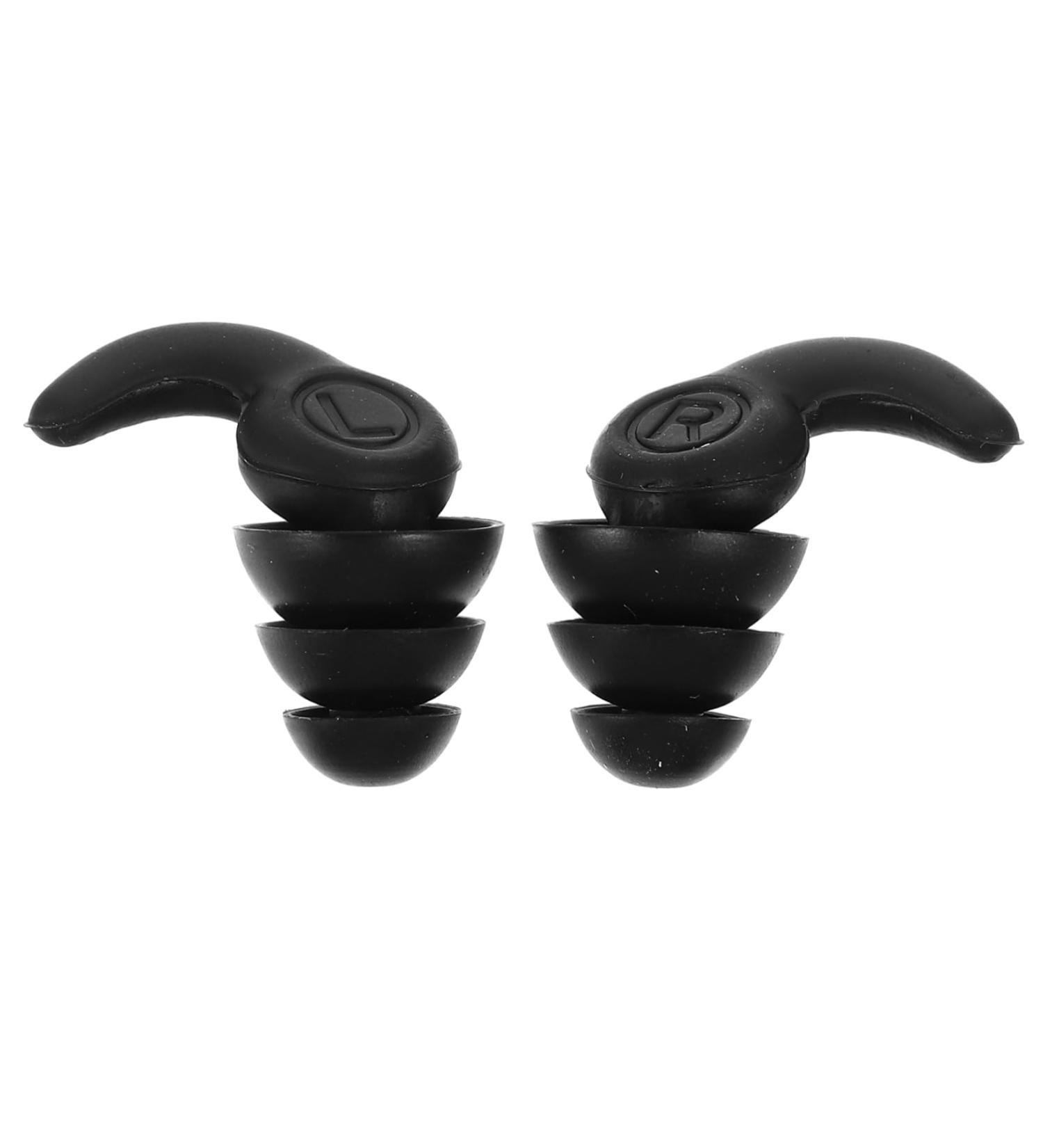 Buy Moldable Silicone Earplugs for Sleep & Study - Reusable Sound Insulation | Black - 1 Pair - Buy Online on GoSupps.com