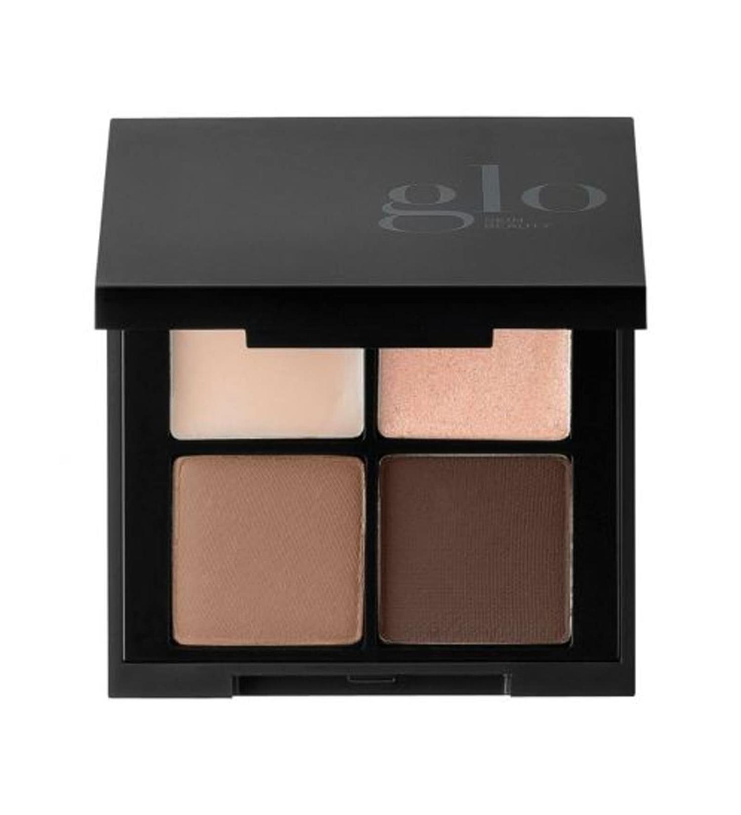 Glo Skin Beauty Brow Quad | Create Buzz-Worthy Brows To Fill Define and Shape (Brown)