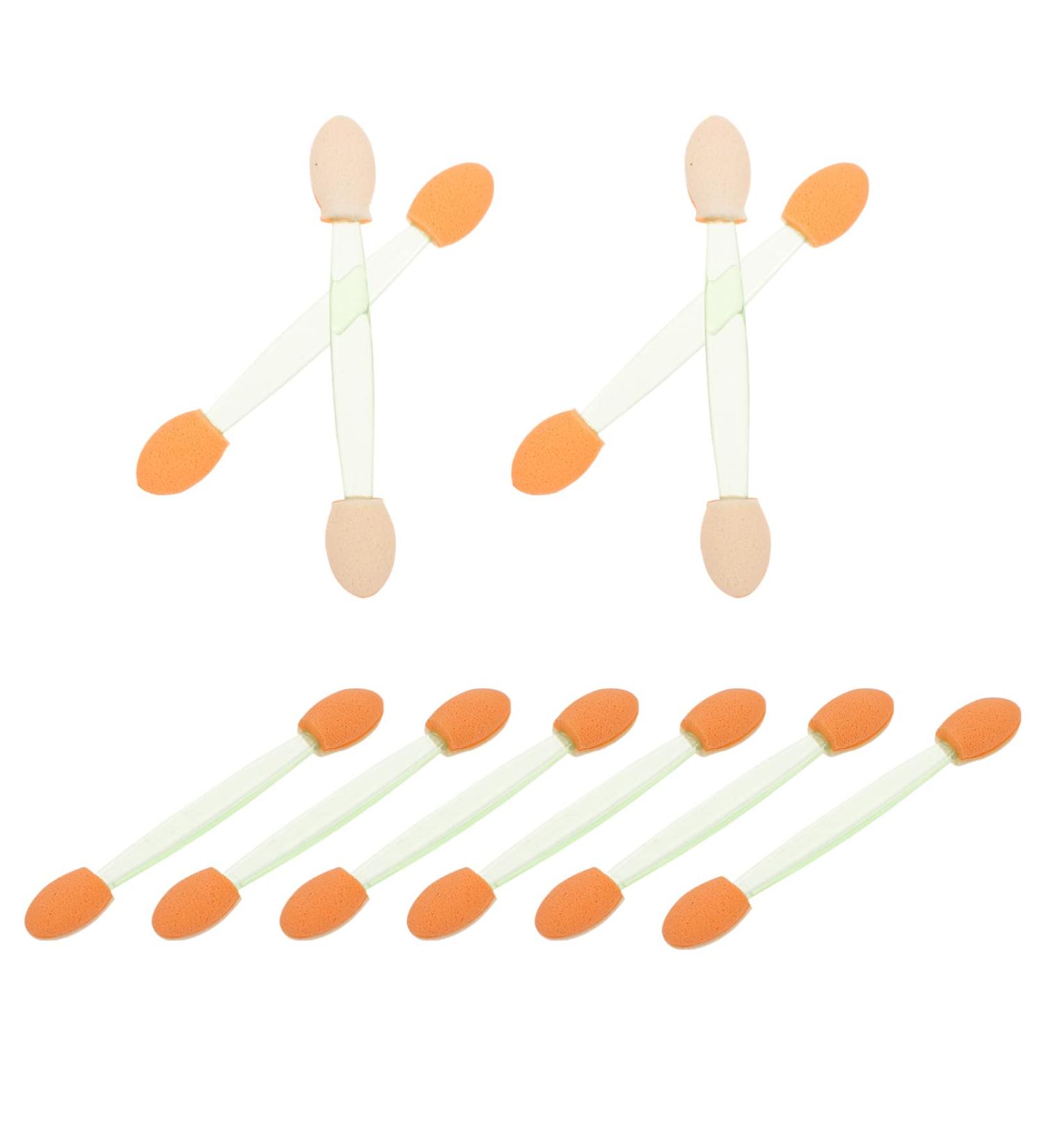 CRILSTYLEO 100pcs Double Ended Eyeshadow Brush Eyeshadow Stick Sponge Brush Makeup Brush Eyeshadow Makeup Tool Dual-side Cosmetic Tool Cosmetic Applicator Double-sides Eye Brush 6.5x1.3cm Green - Buy Online on GoSupps.com