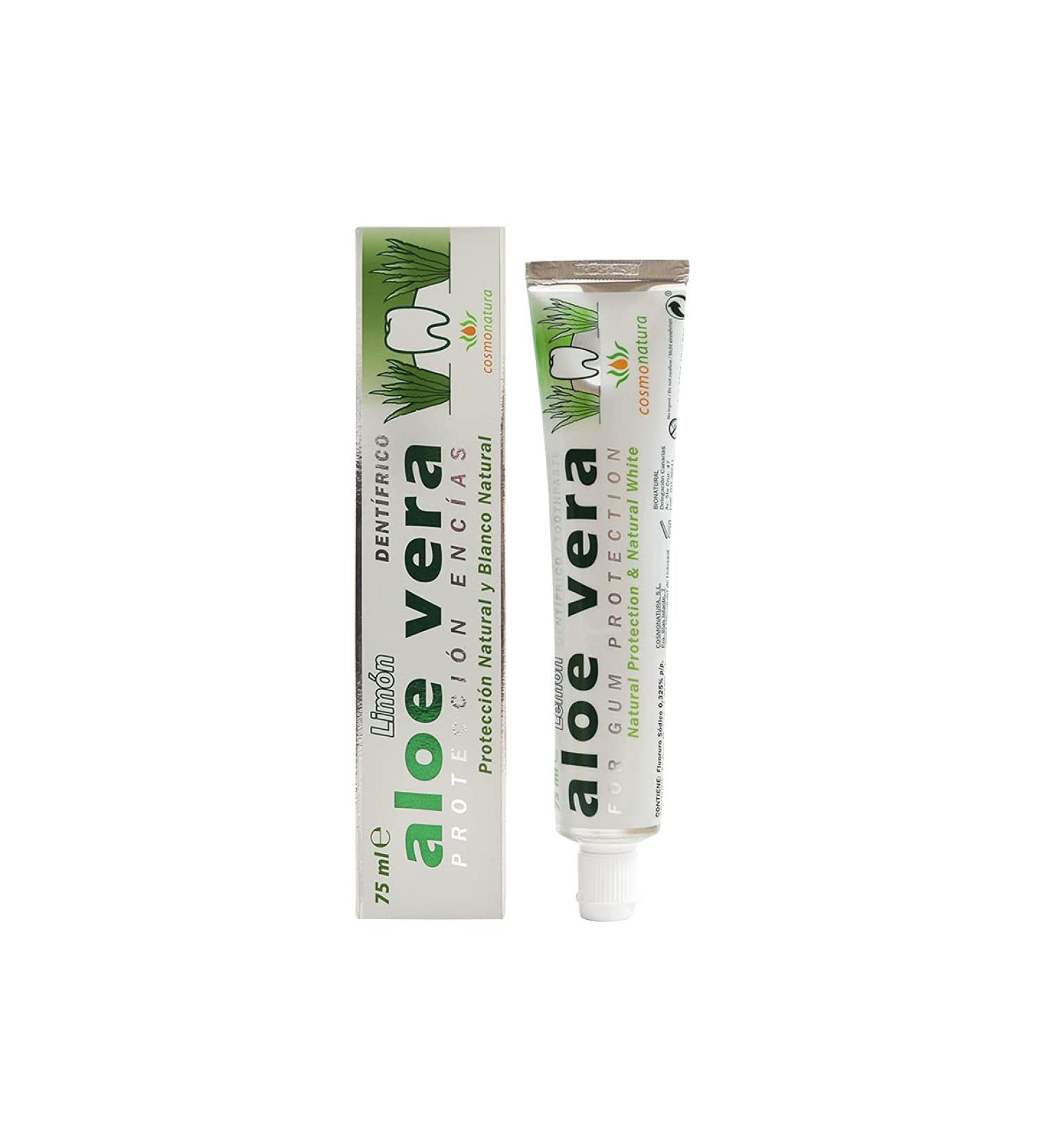 Bionatural Toothpaste with Aloe Vera & Lemon - 75 ml | Natural Oral Care for Bright Smiles - Buy Online on GoSupps.com