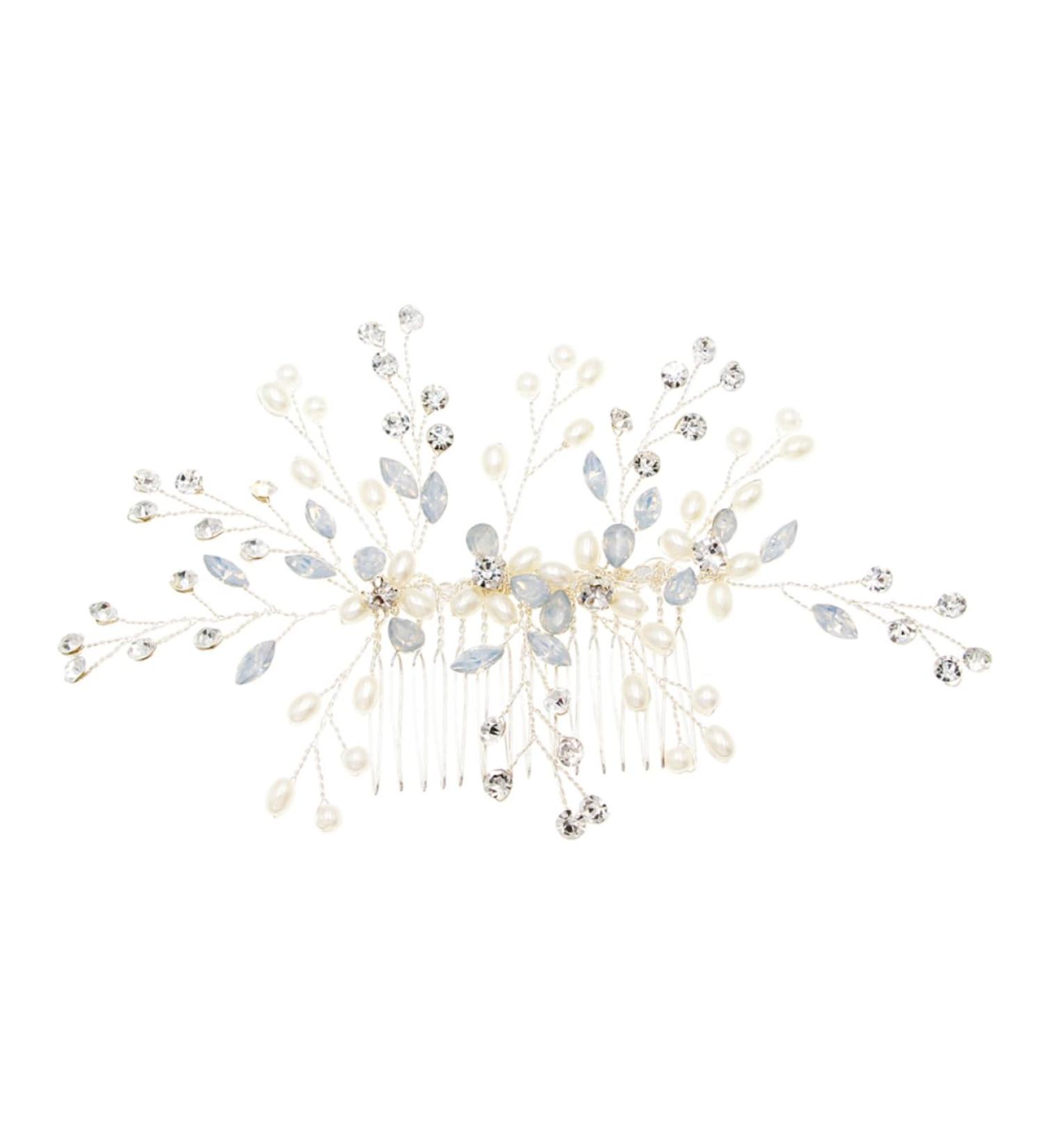 FRCOLOR 1pc Hair Comb Wedding Hair Accessories for Pearl Hair Accessories Hair Clip Wedding Headwear Jewelry Crystal Side Comb Bride Headpieces for Wedding Rhinestones Miss Diamond Alloy - Buy Online on GoSupps.com