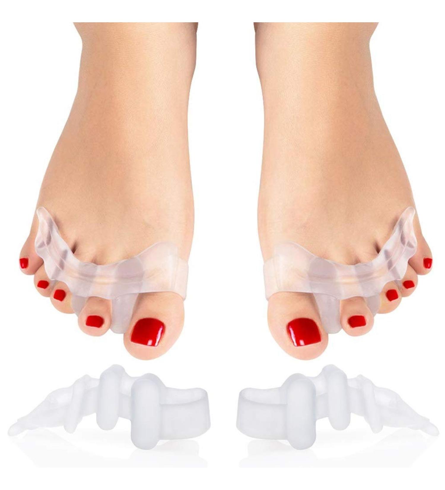 FeifanShop 2x Silicone Toe Separator Pad | Premium Claw Toes & Hammer Toe Relief | Hallux Valgus Treatment - Buy Online on GoSupps.com