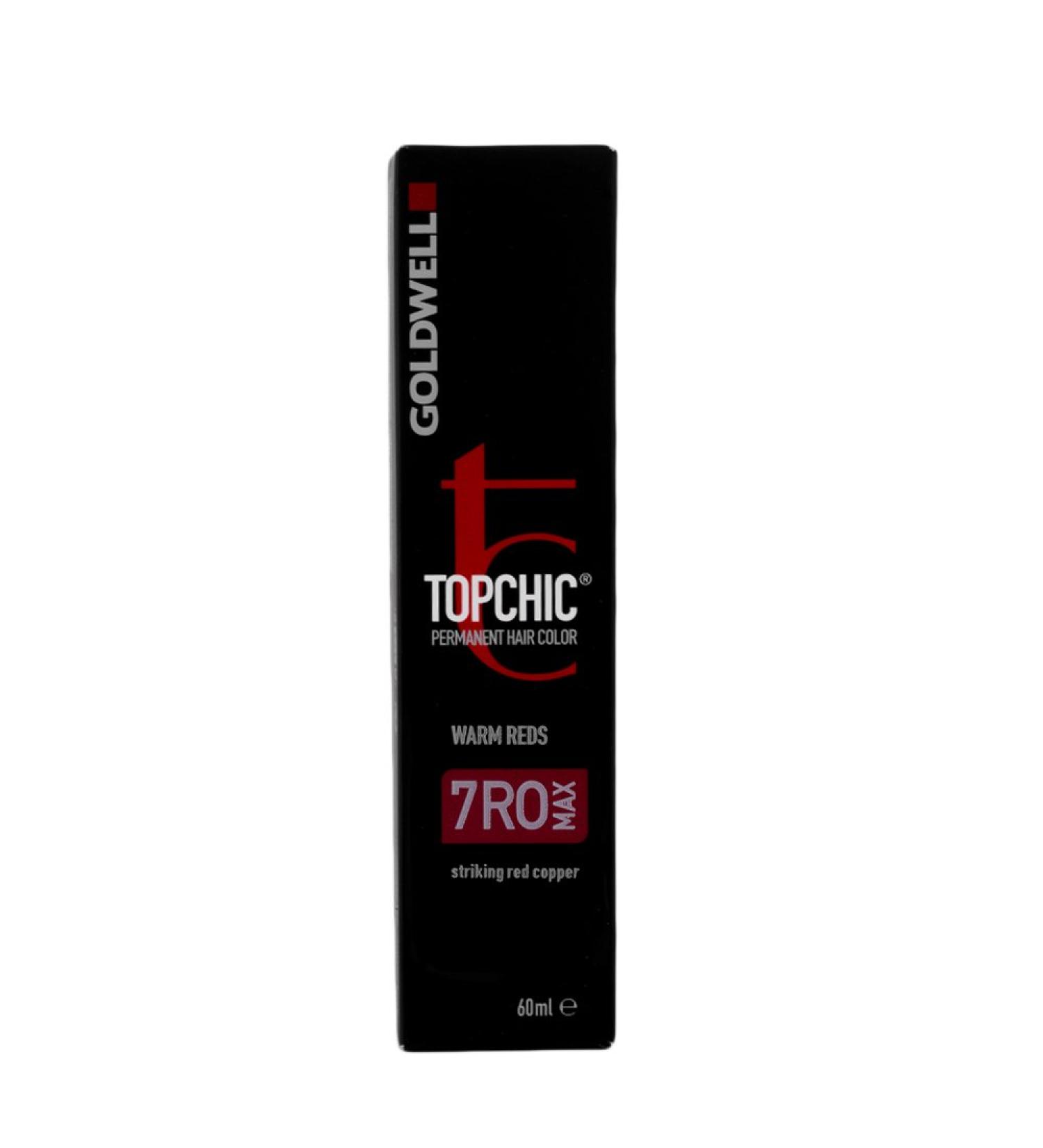 Goldwell Topchic Hair Color MAX striking red copper 7RO 1 pack (1 x 60 ml) 7RO striking red copper 60 ml (1 pack)