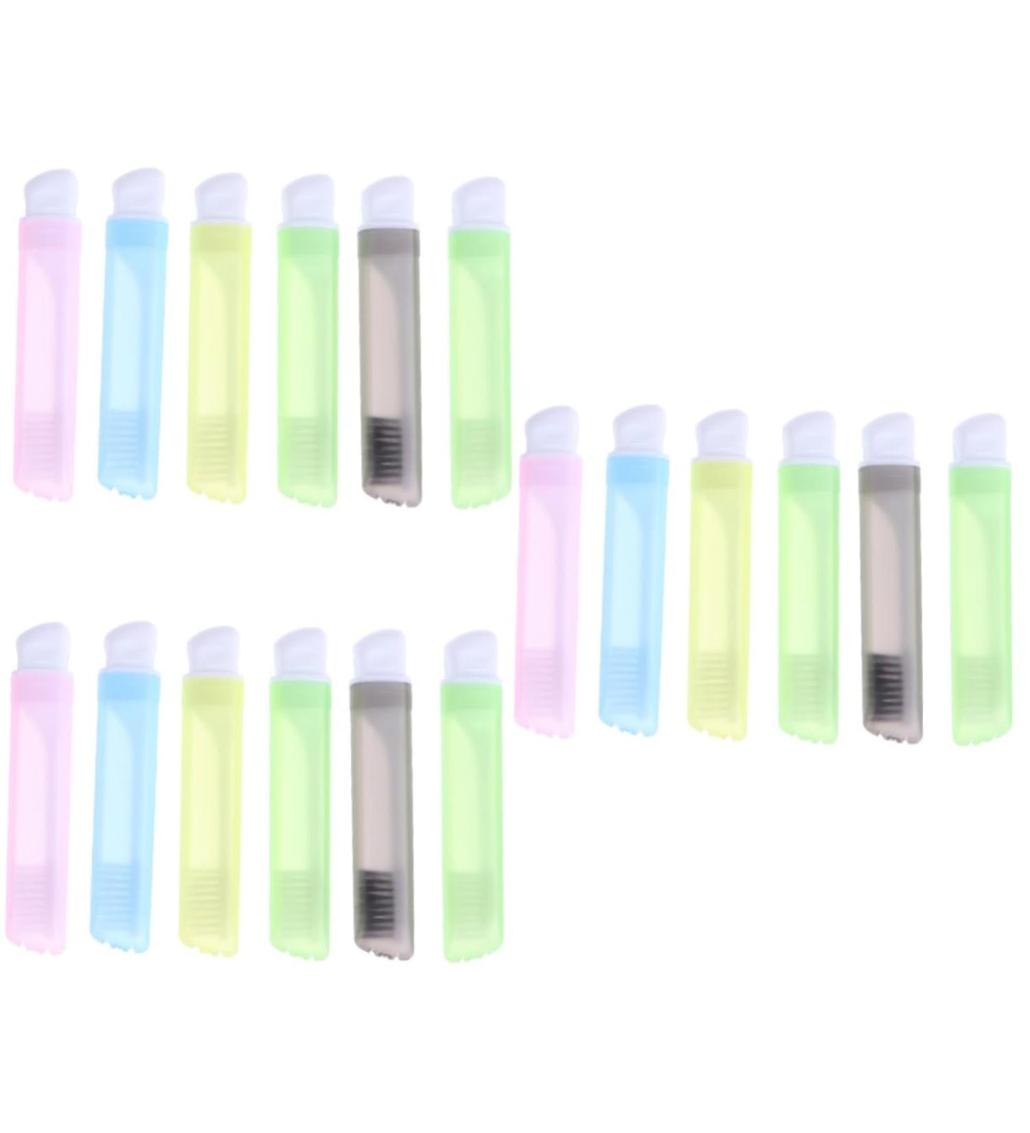 FRCOLOR 18 Pcs Foldable Portable Toothbrush Set - Traveling Pocket Folding Toothbrush for Camping and Travel | Convenient & Compact Travel Accessories - Buy Online on GoSupps.com