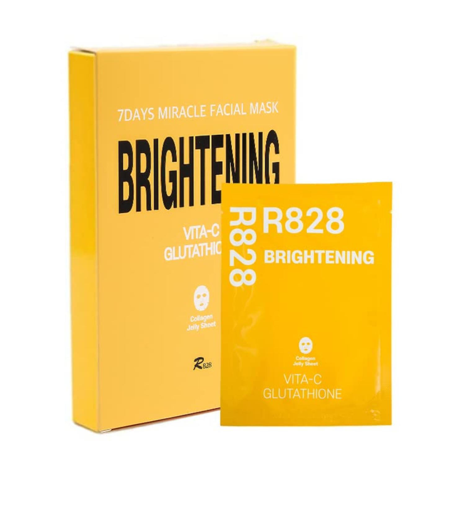 5 Pack Brightening Face Mask - Instant Lifting & Brightening with Glutathione & Vitamin C | Shop Internationally - Buy Online on GoSupps.com