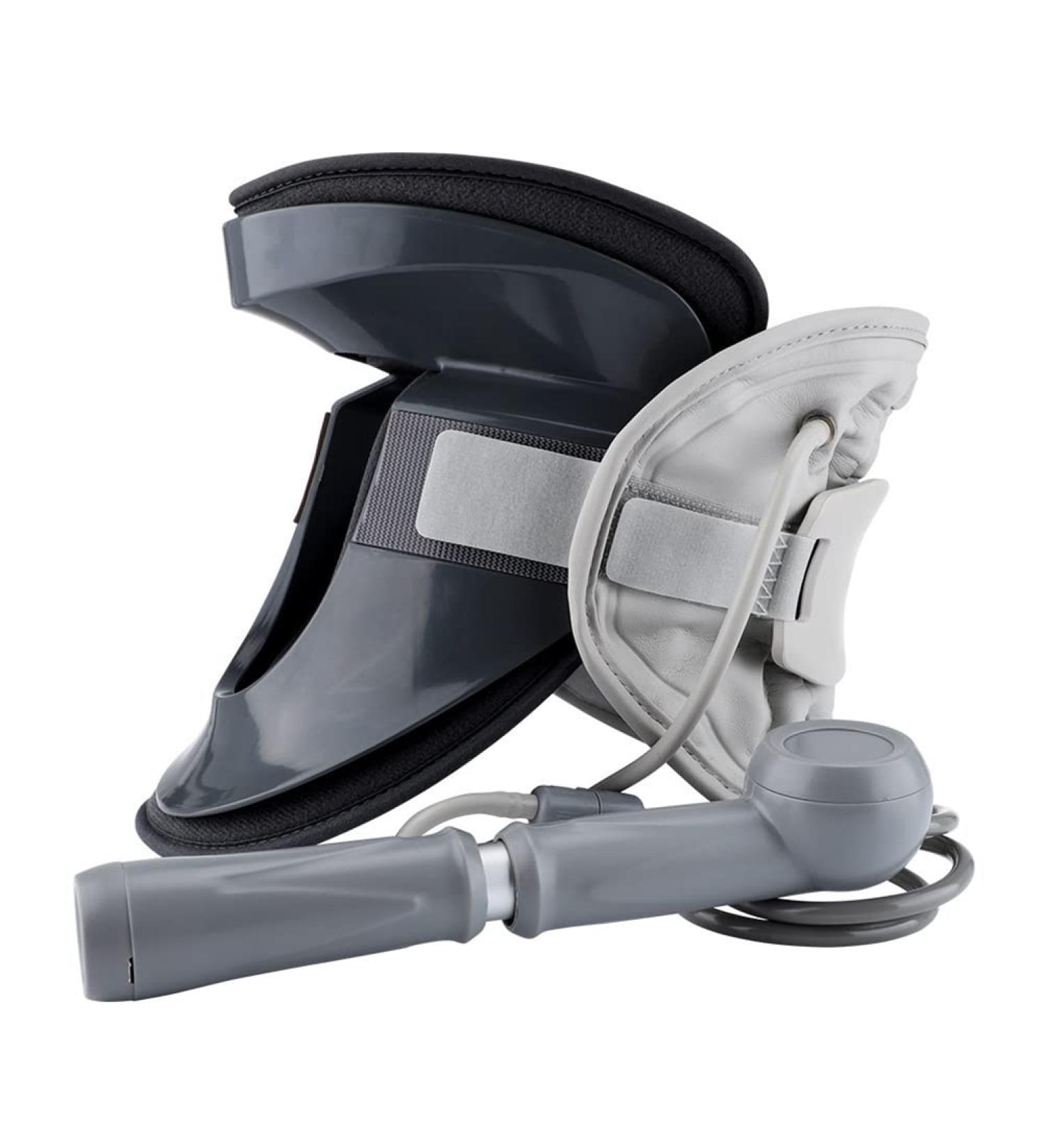 Badez Inflatable Cervical Collar - Adjustable Neck Traction Device with Manual Air Pump for Pain Relief - Buy Online on GoSupps.com