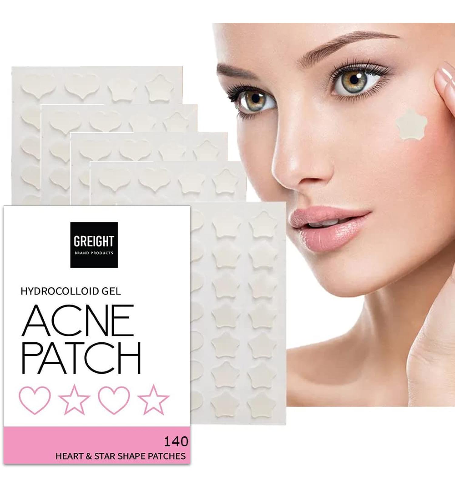 Hydrocolloid Acne Pimple Patch - Heart & Star Shapes | 140 Patches for Breakouts Conceals Acne & Reduces Blackheads - Buy Online on GoSupps.com