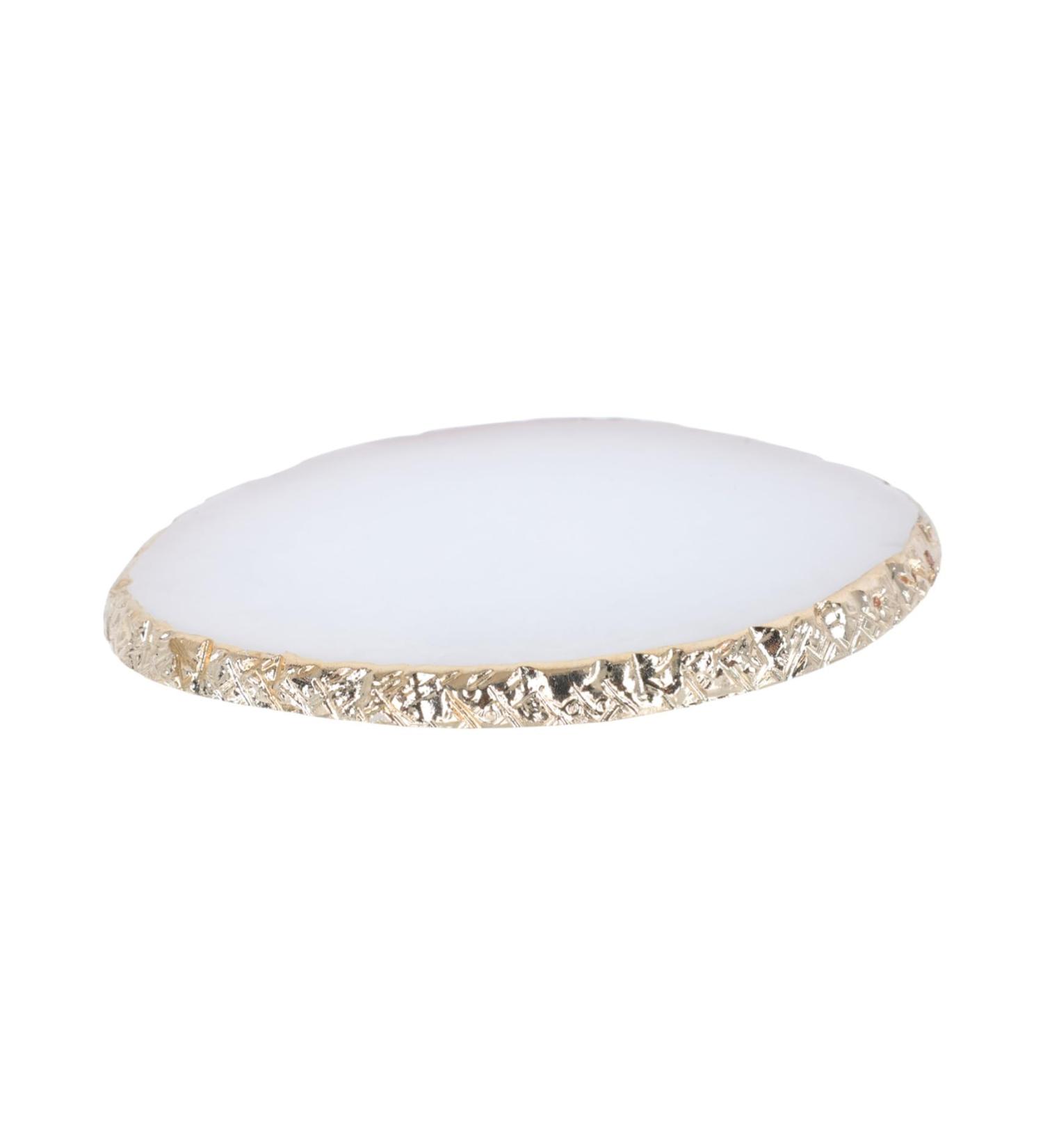 Didiseaon Palette de M lange pour Ongles Blanc avec Bord Dor Plateau de Peinture Nail Art pour Salon et Usage Professionnel Outil Pratique pour Cr ation de Couleurs Uniques - Buy Online on GoSupps.com