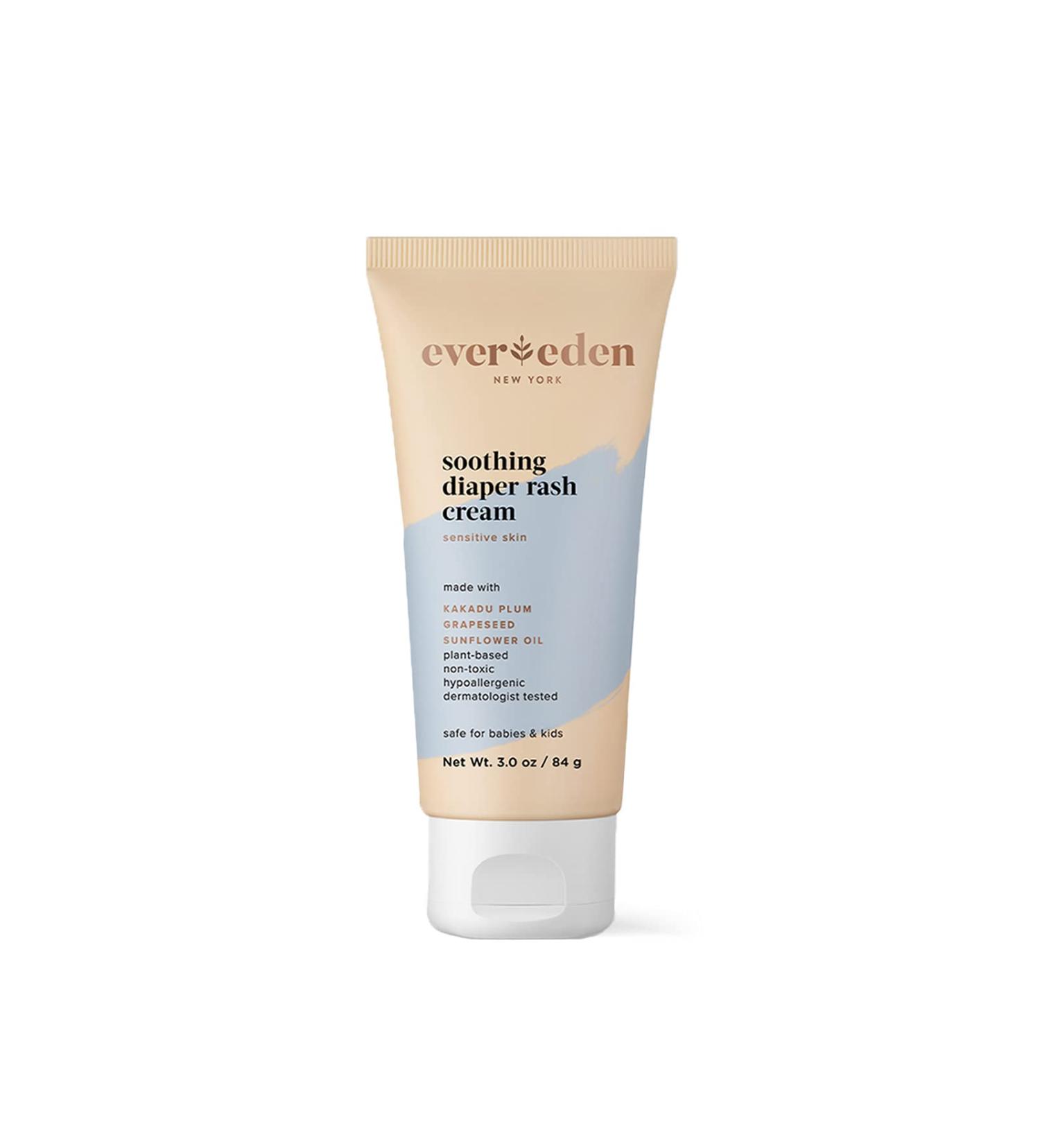 Evereden Soothing Diaper Rash Cream 3.0 oz - Clean, Unscented & Natural | Non-toxic, Organic, Fragrance Free - Buy Online on GoSupps.com