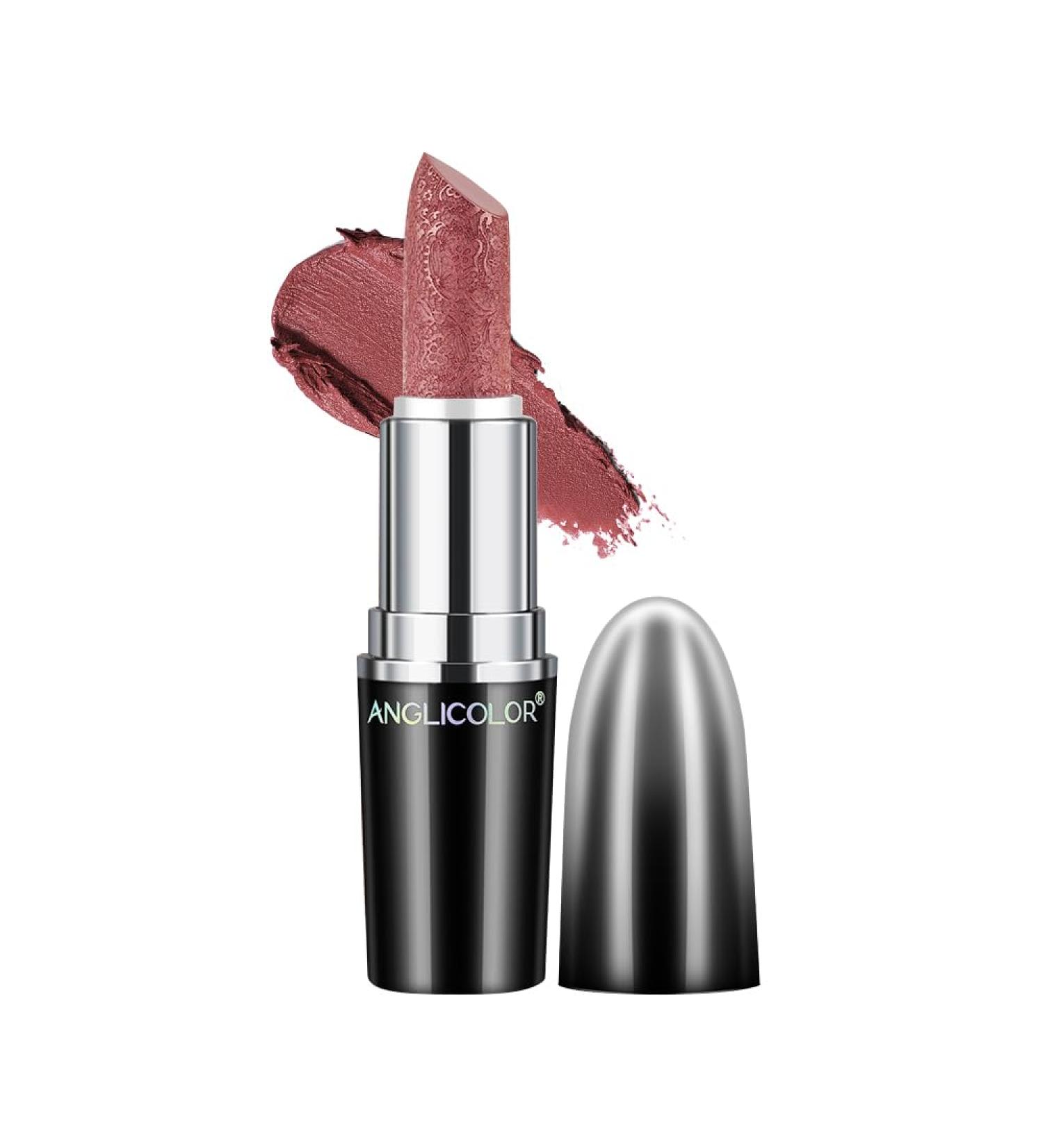 Silk Finish Lipstick | Long Lasting Waterproof Lip Color | 24Hr Hydrating Buildable - #07 Pure Envy - Buy Online on GoSupps.com