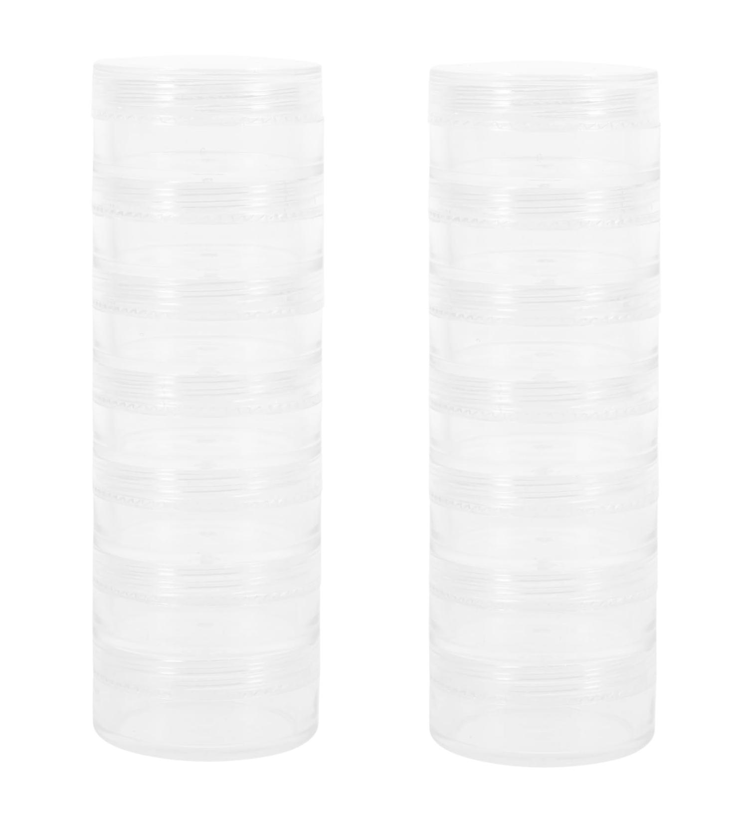 2pcs 7 Day Pill Organizer Tower | Weekly Stackable Pill Storage for Easy Medication Management - Buy Online on GoSupps.com