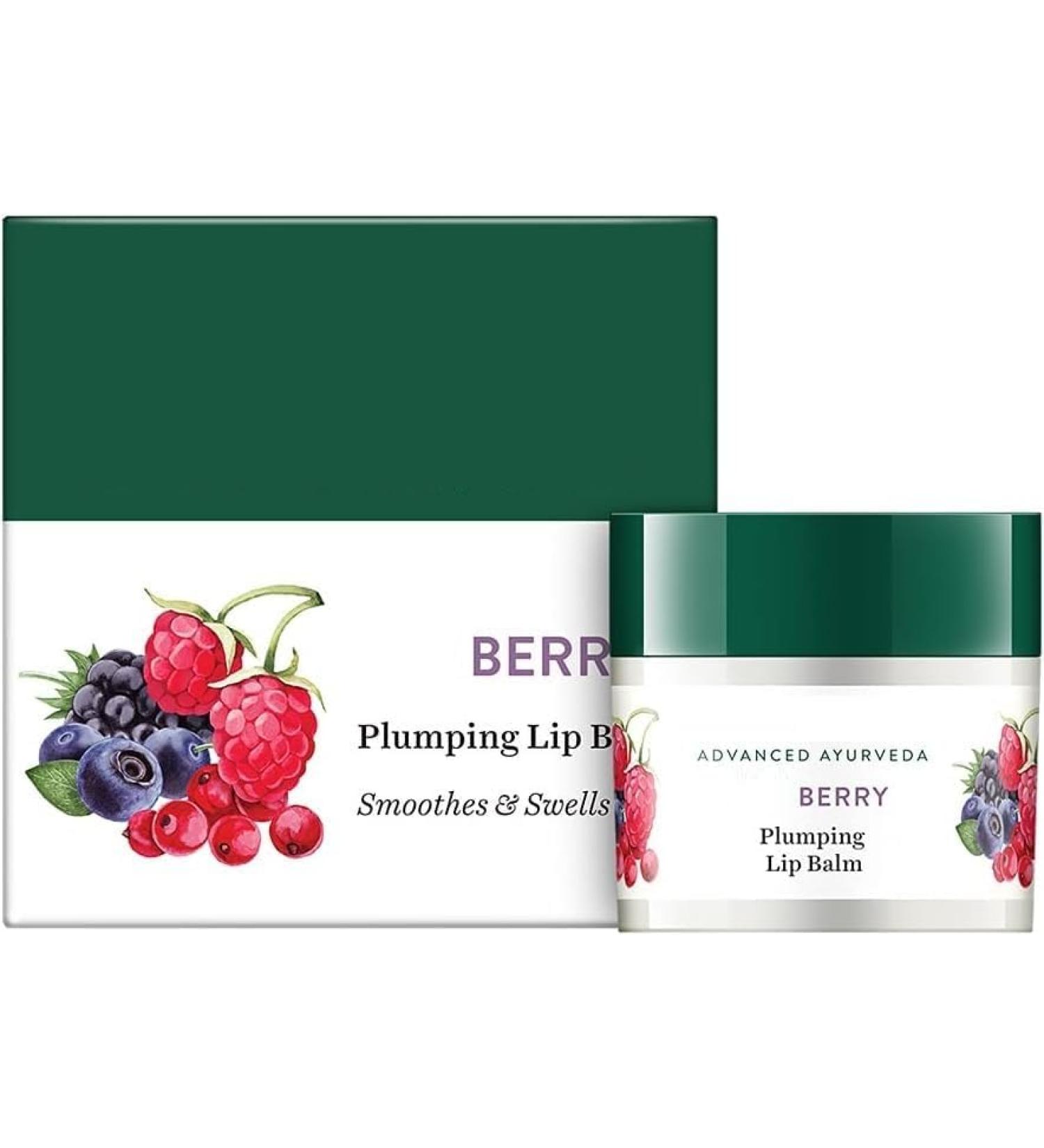 AM Berry Plumping Lip Balm 12 Gm I Soothes & Swell Lips I Unscented Lip Repair Lip Balm for Dry Cracked Lips I For Men Women and Children. Great for Gifts - Buy Online on GoSupps.com
